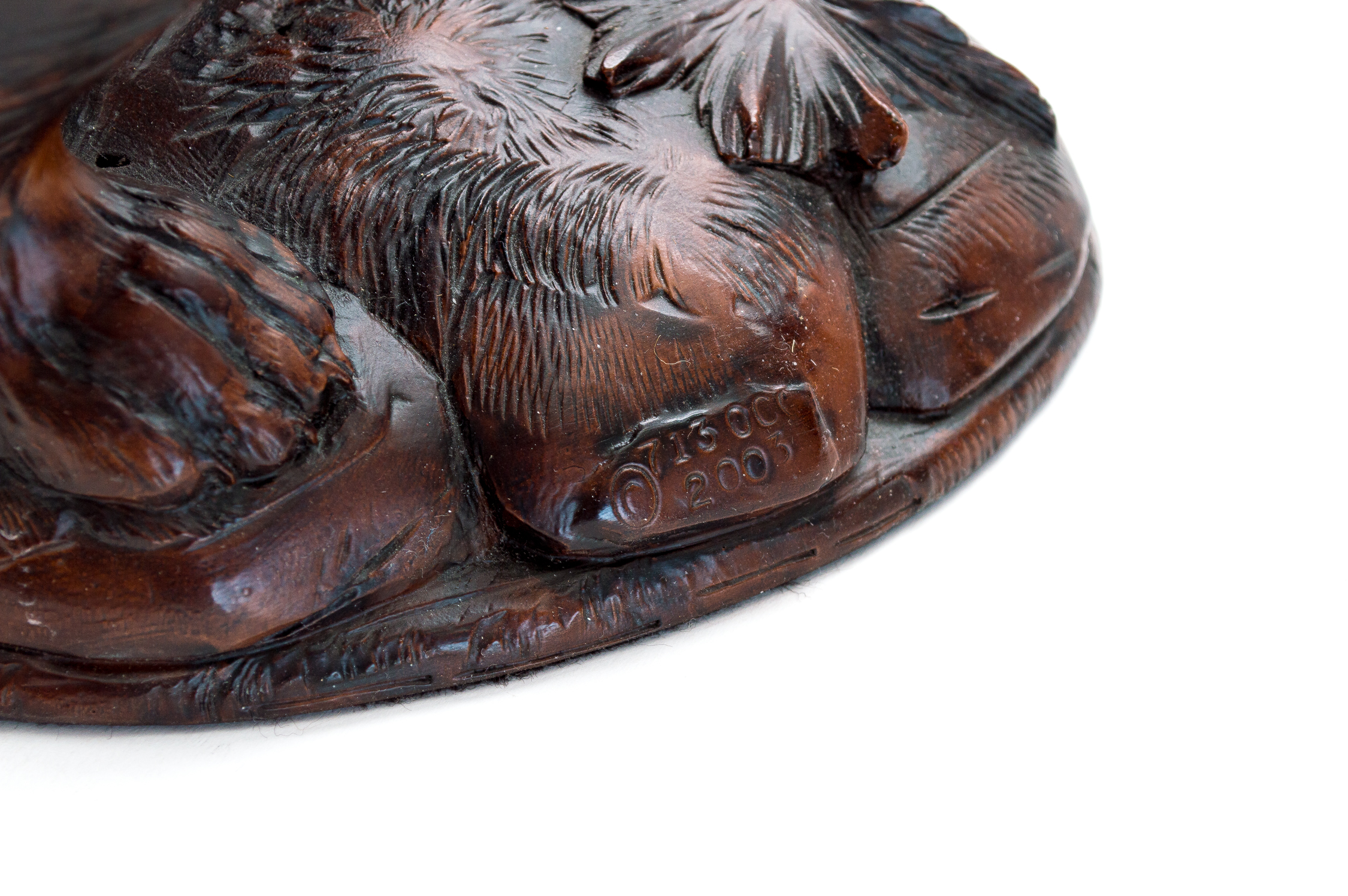 Vintage Bill Huebbe Fox & Bear Candle Holders