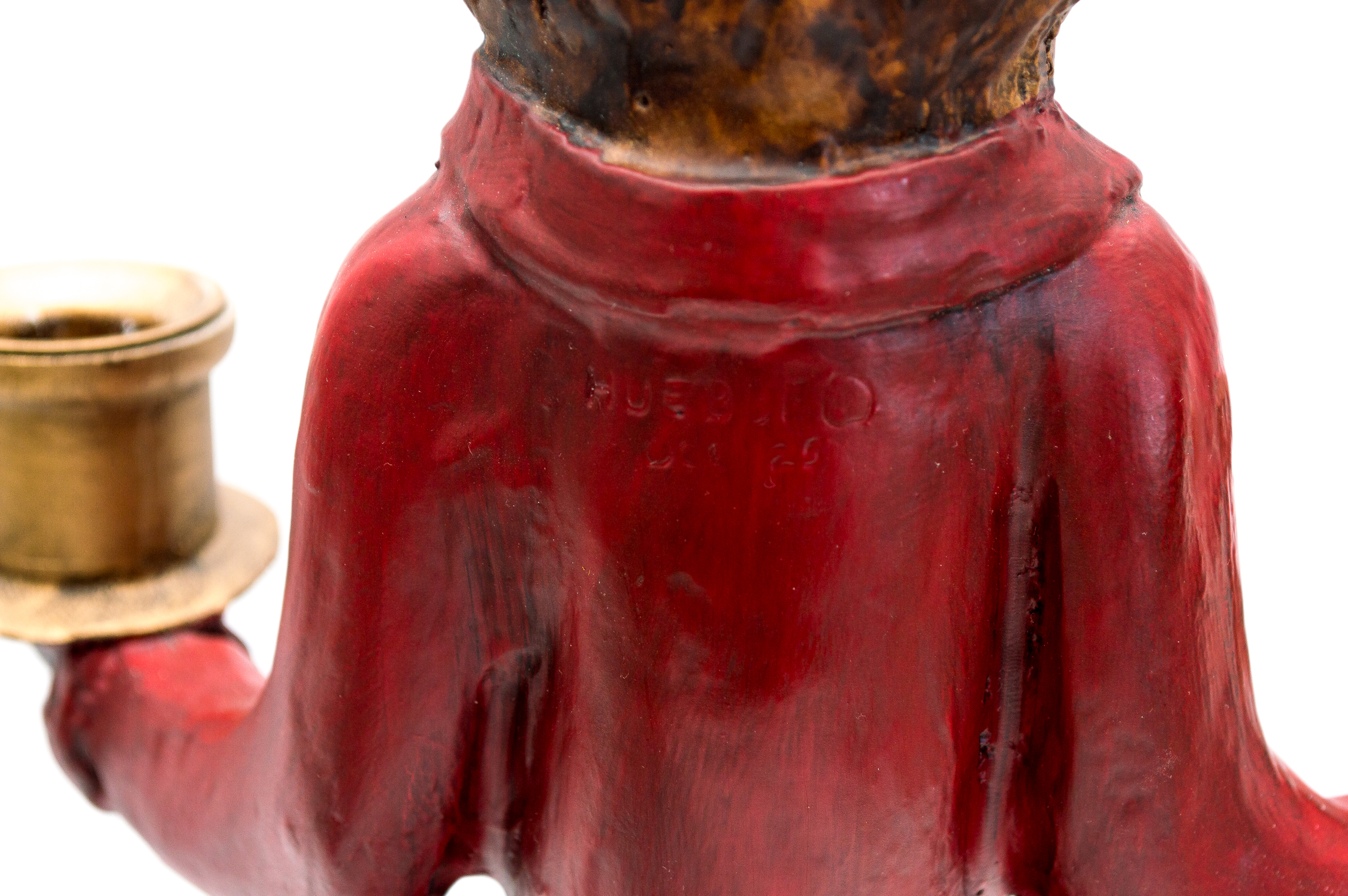 Vintage Bill Huebbe Fox & Bear Candle Holders