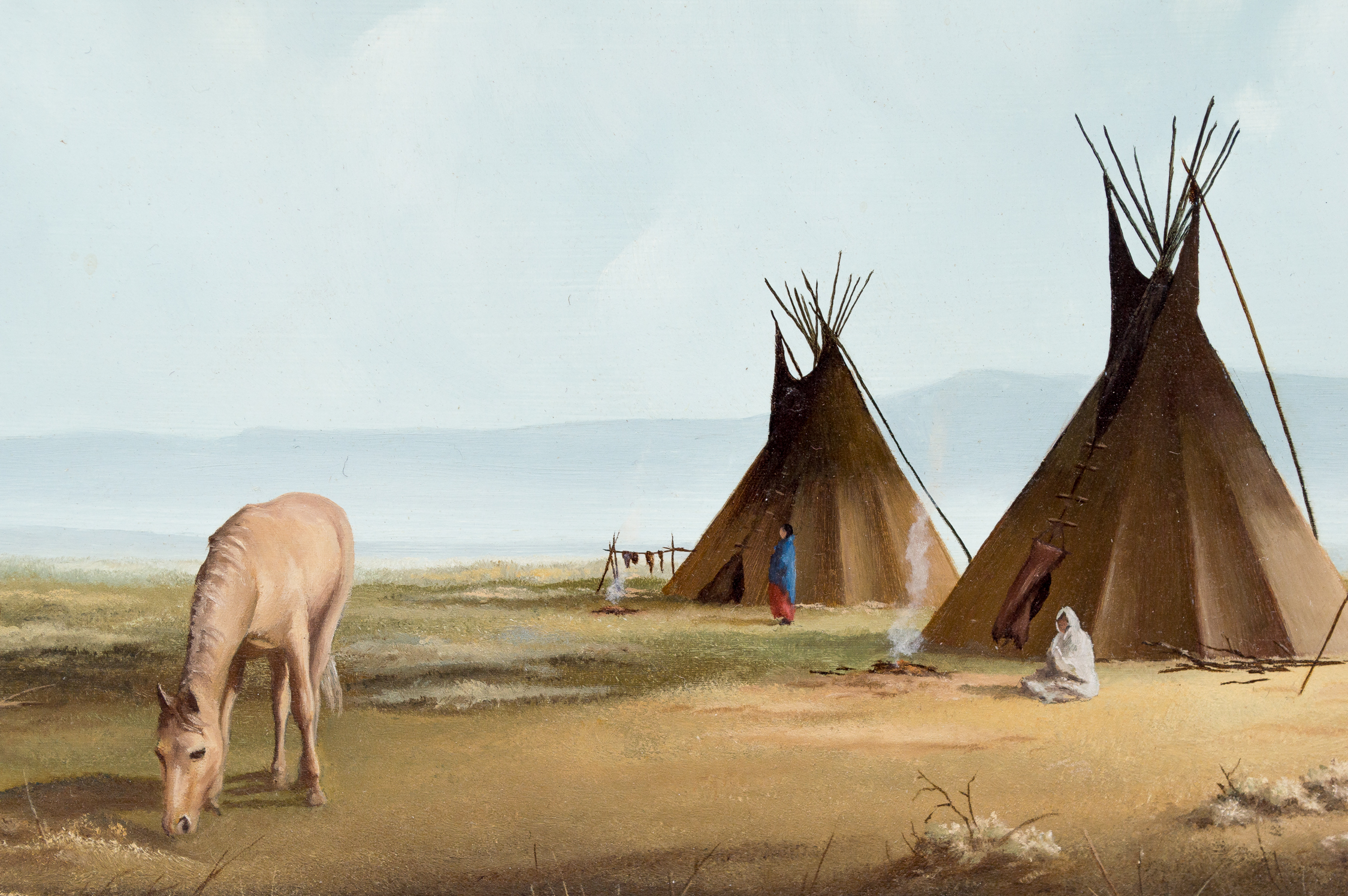 Murl H. Rush 1981 Original Tempera Painting on Board