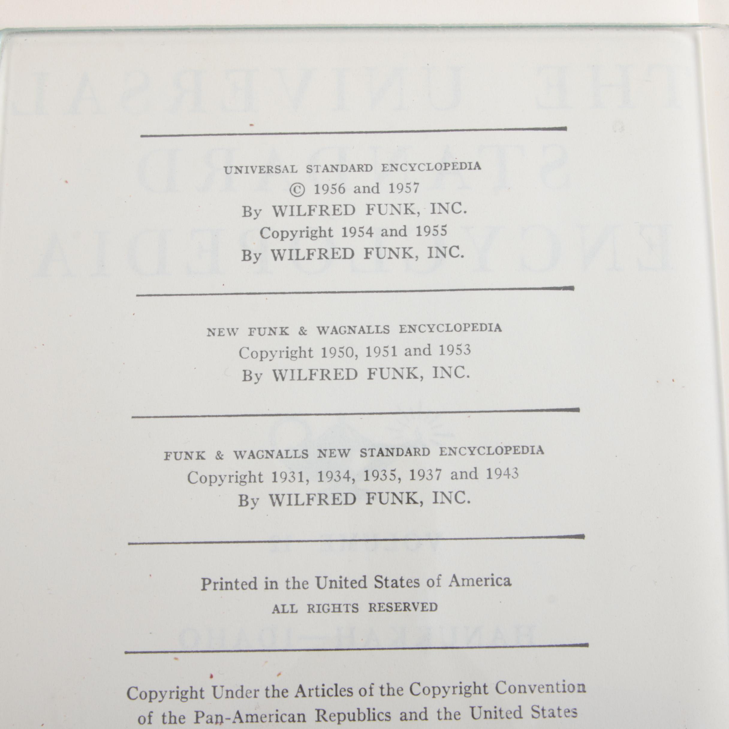 Twenty-Four Volumes of the 1958 "Universal Standard Encyclopedia"