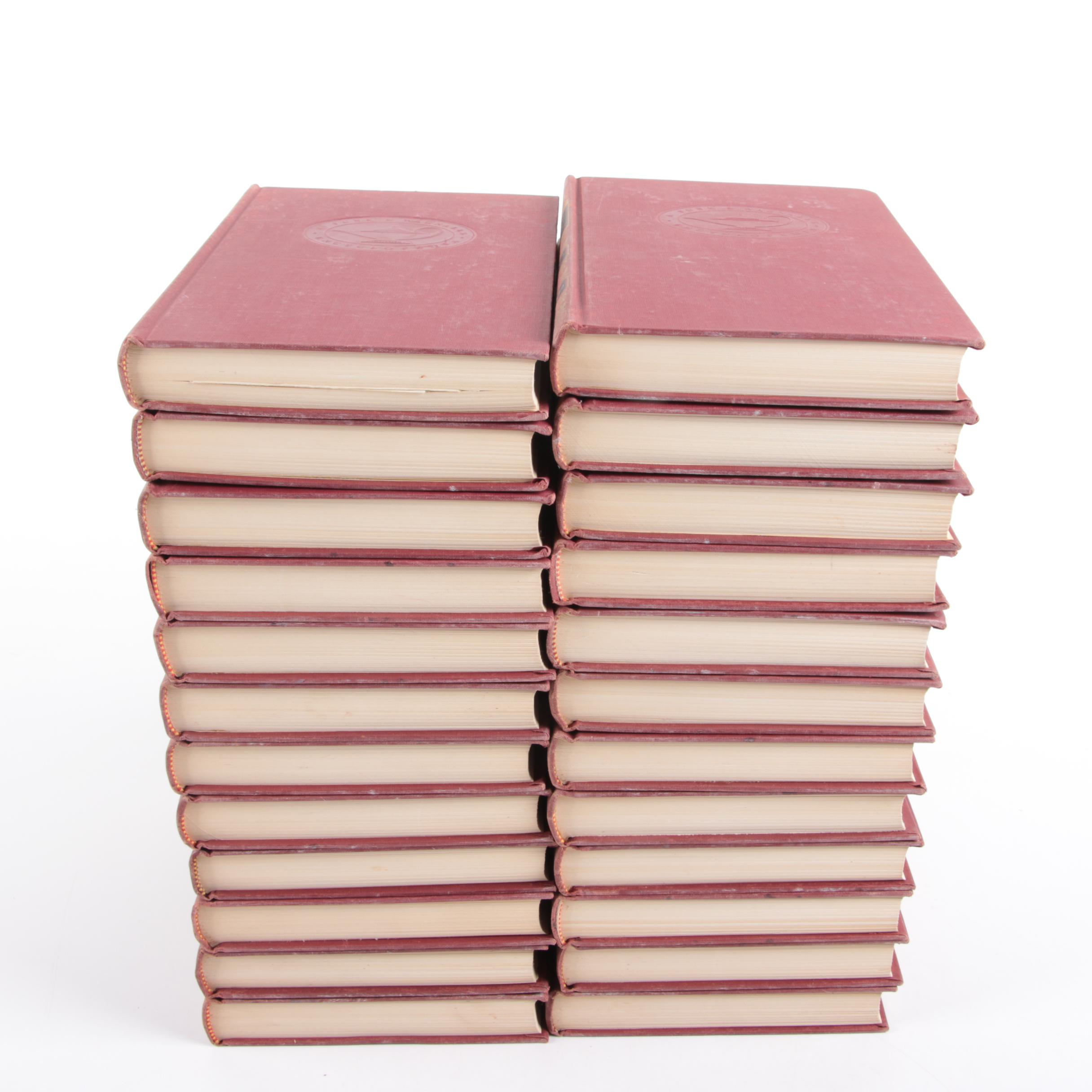 Twenty-Four Volumes of the 1958 "Universal Standard Encyclopedia"