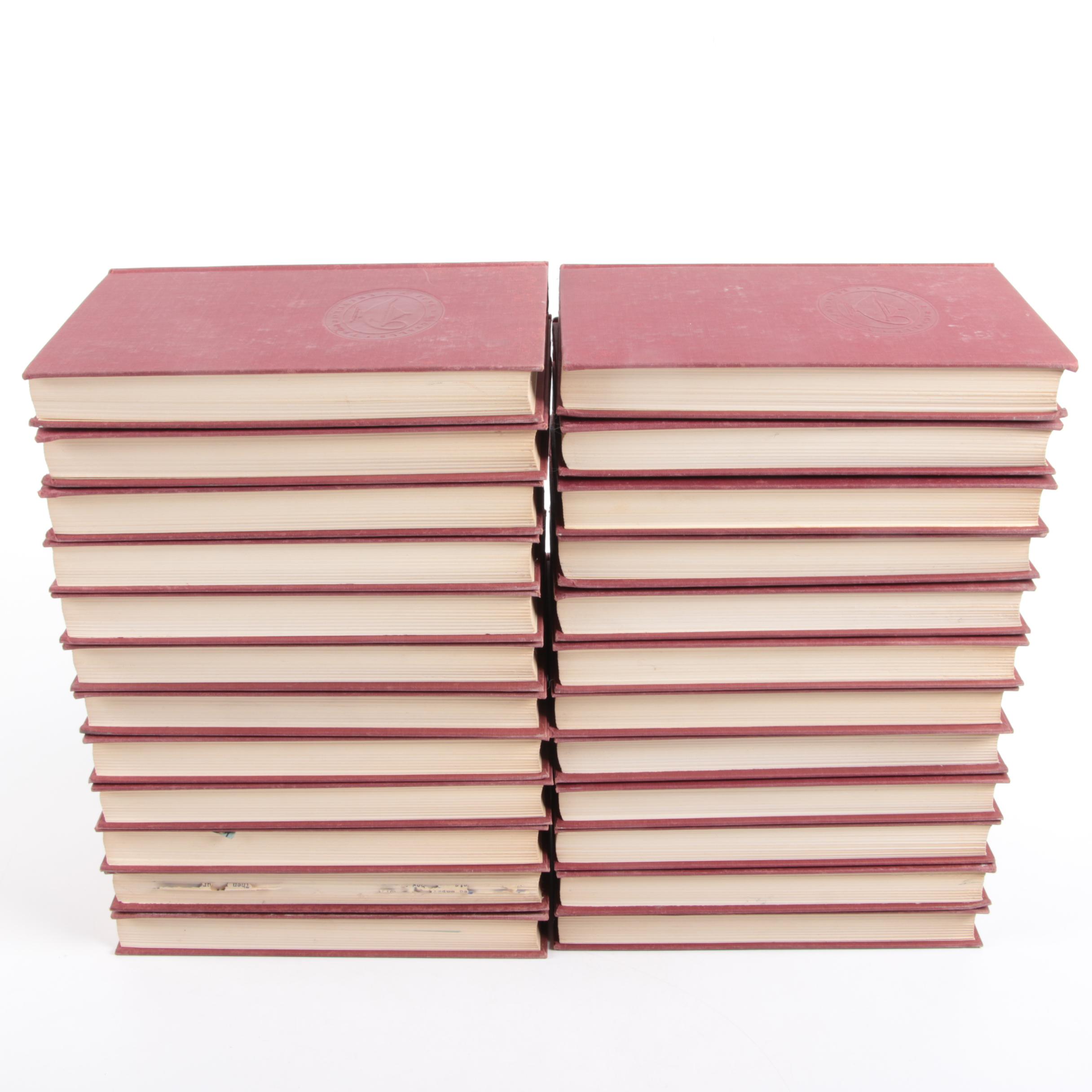 Twenty-Four Volumes of the 1958 "Universal Standard Encyclopedia"