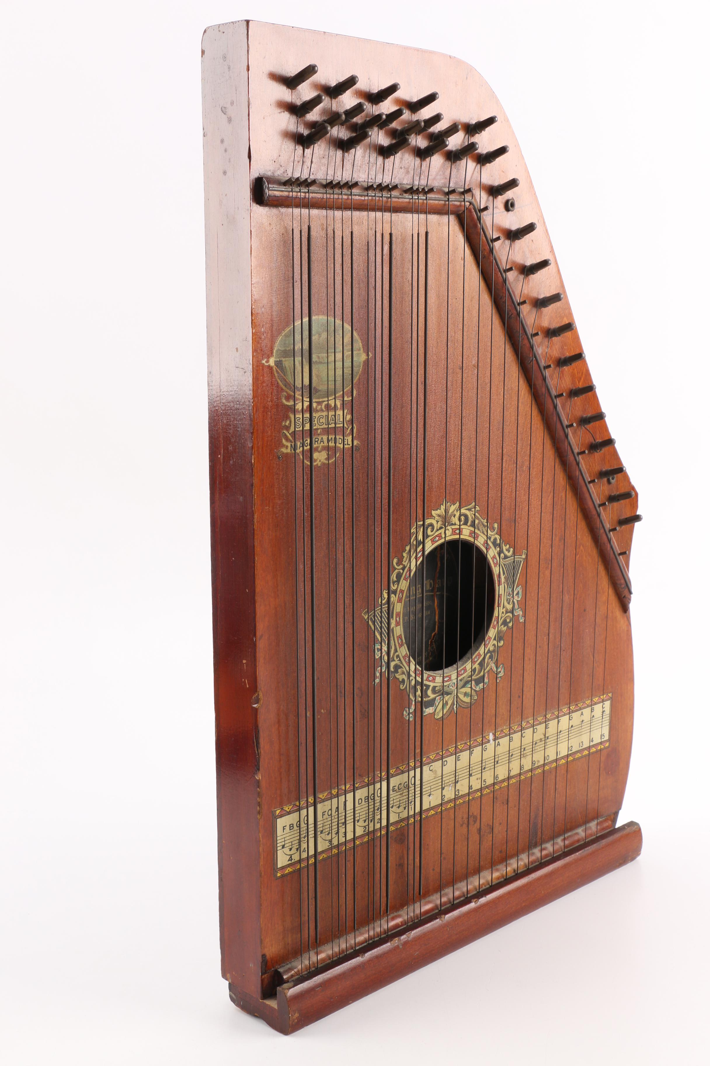 Antique "Special Niagara Model" Oscar Schmidt Chickering Harp