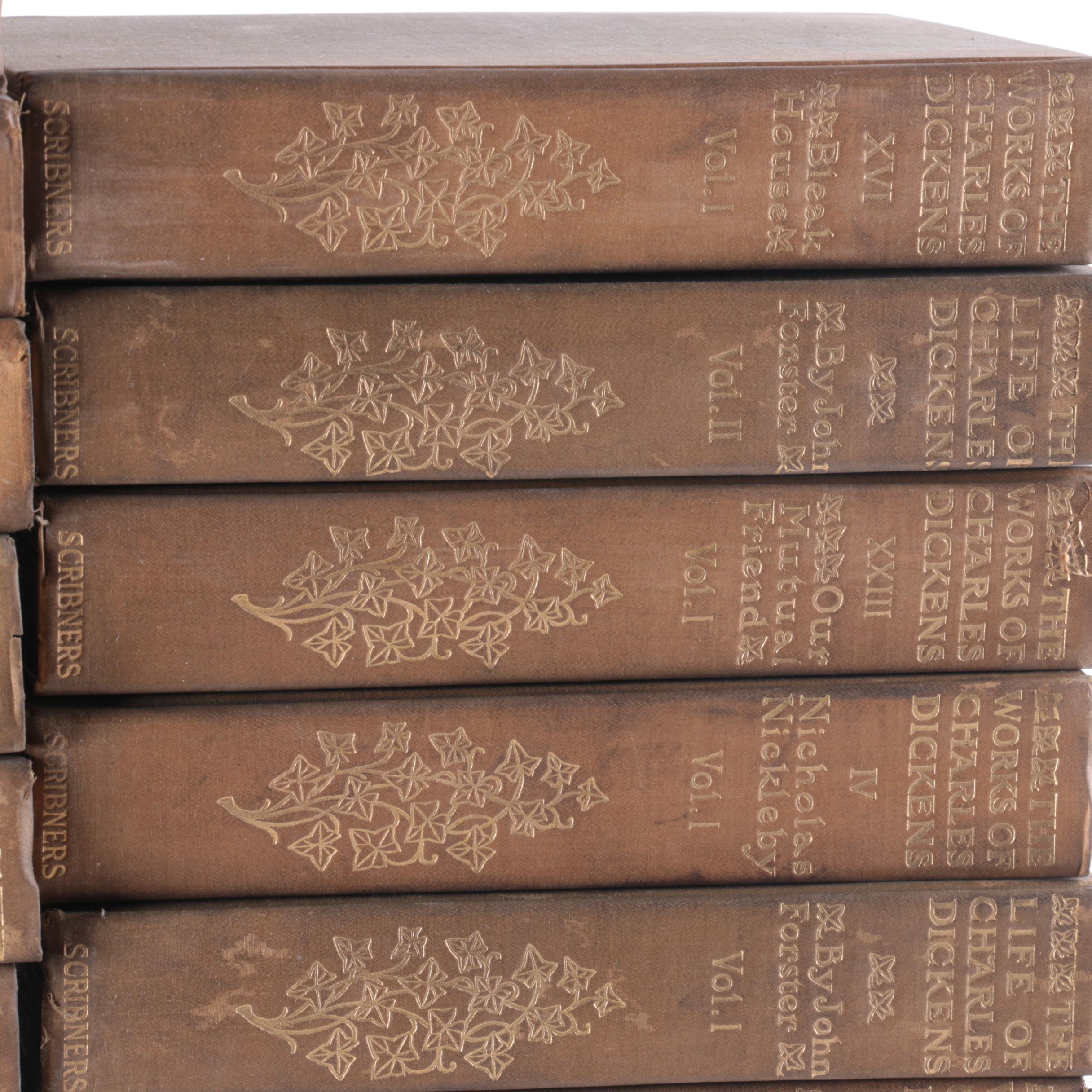 1907 "The Works of Charles Dickens" in Thirty-Eight Volumes