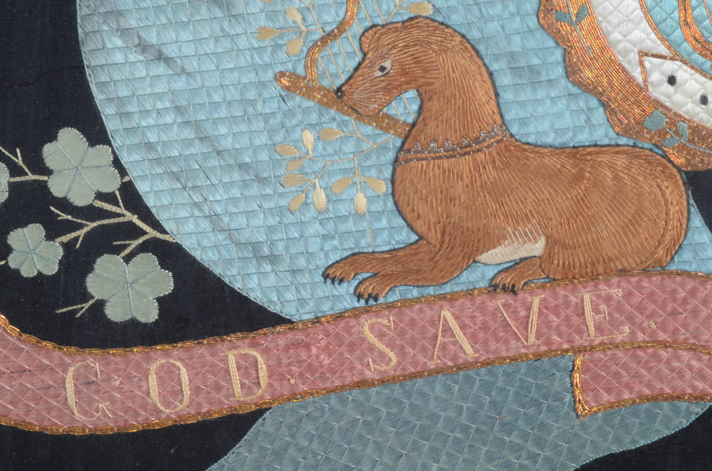 Embroidered Banner Commemorating Ireland