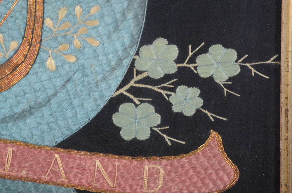 Embroidered Banner Commemorating Ireland