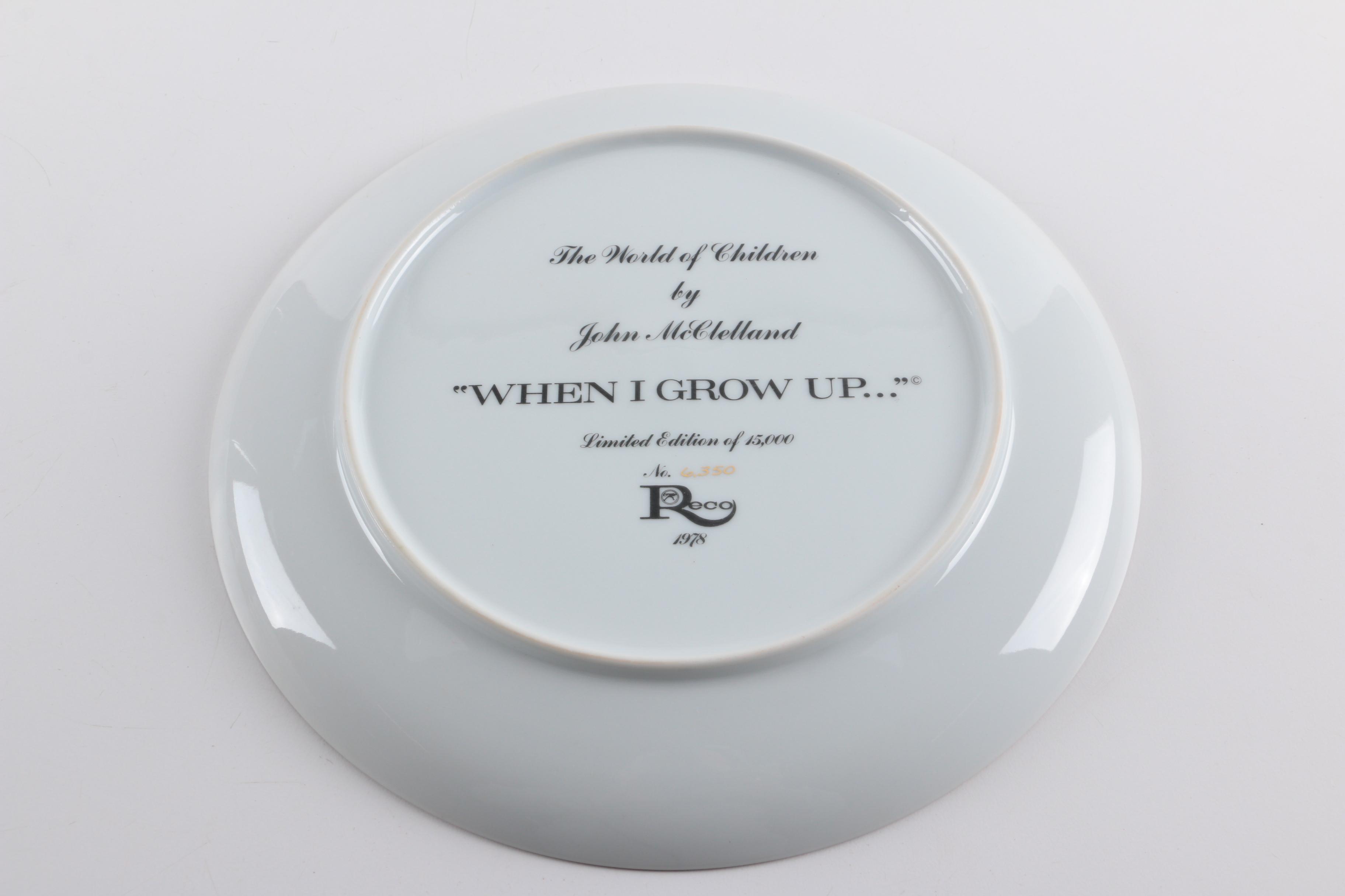 Vintage Porcelain Collector Plates