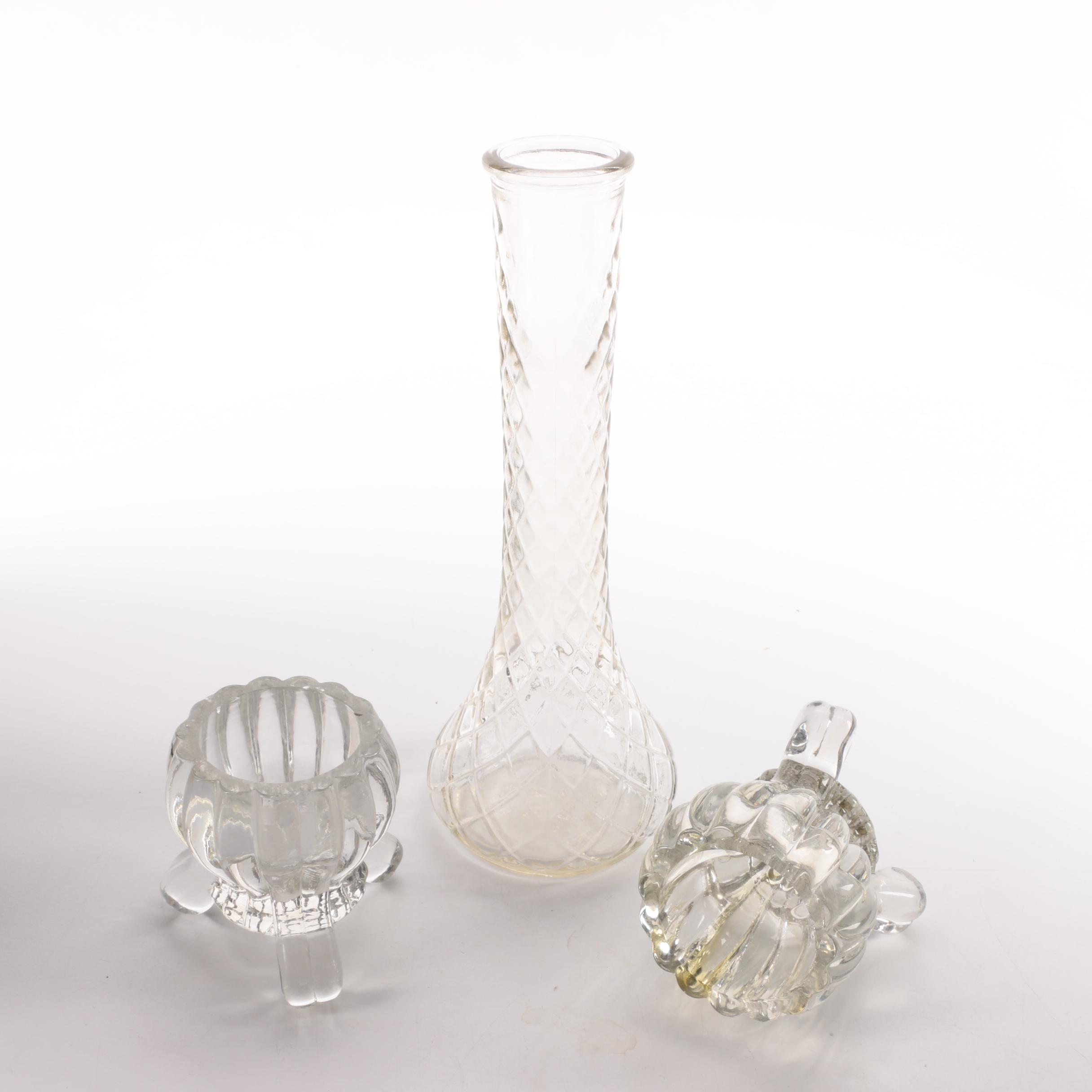 Vintage Glassware Featuring Hoosier