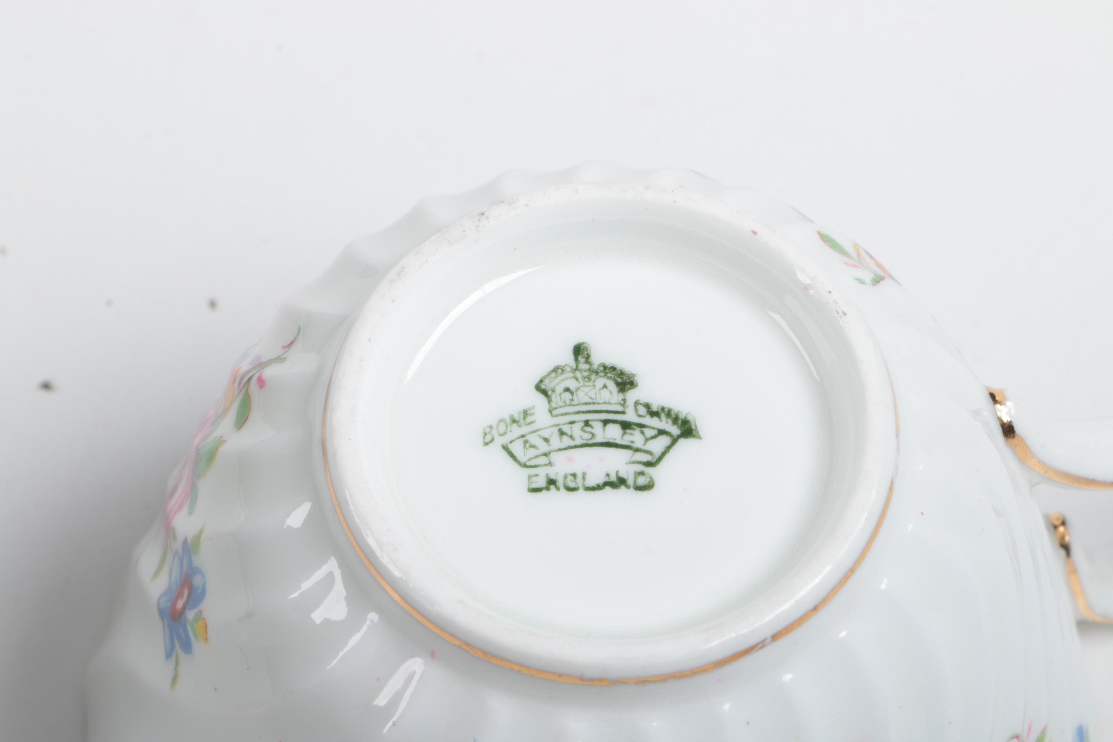 Vintage Porcelain Teacups Featuring Ansley
