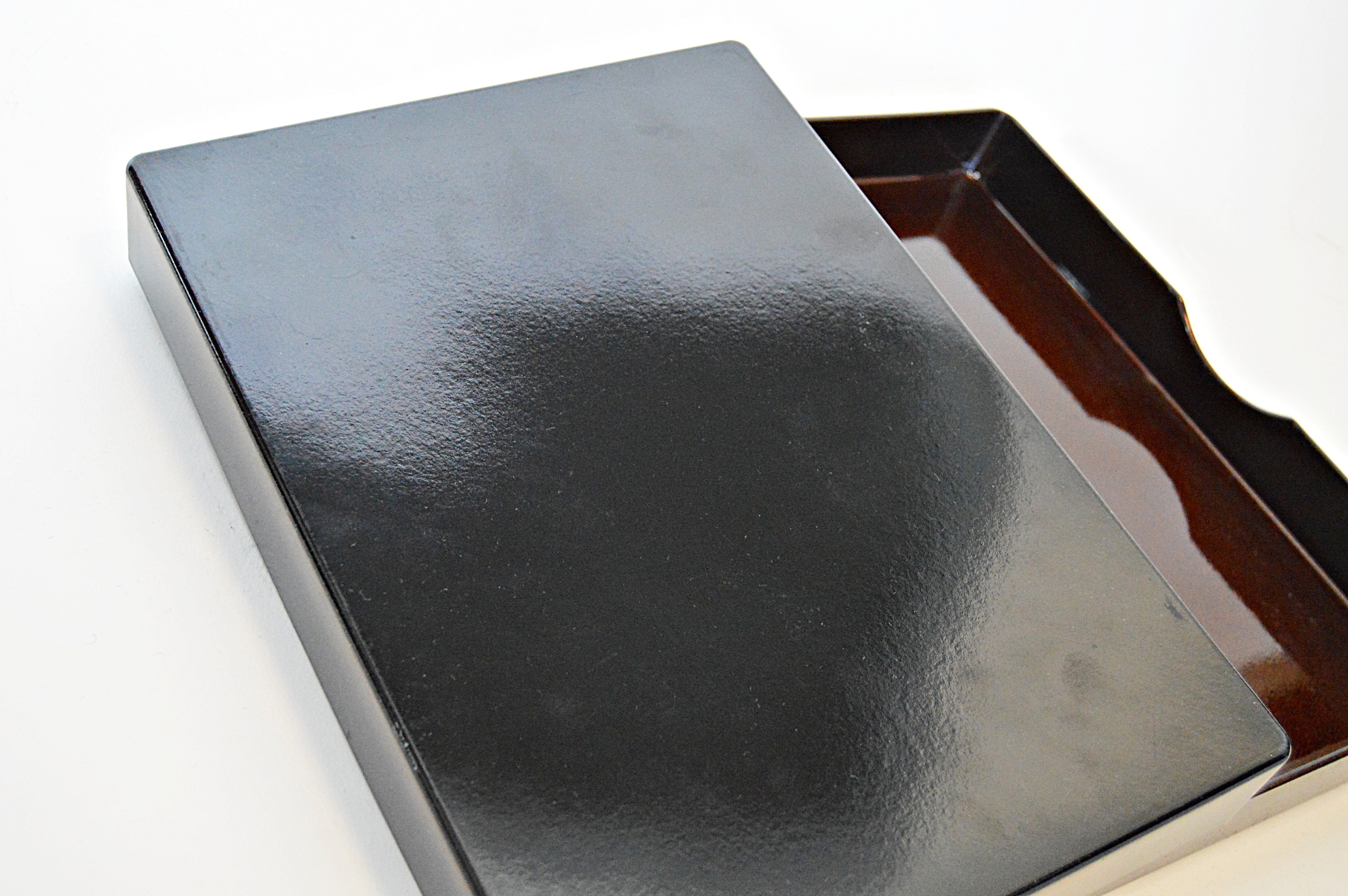 Vintage Japanese Hand Decorated Lacquered Box