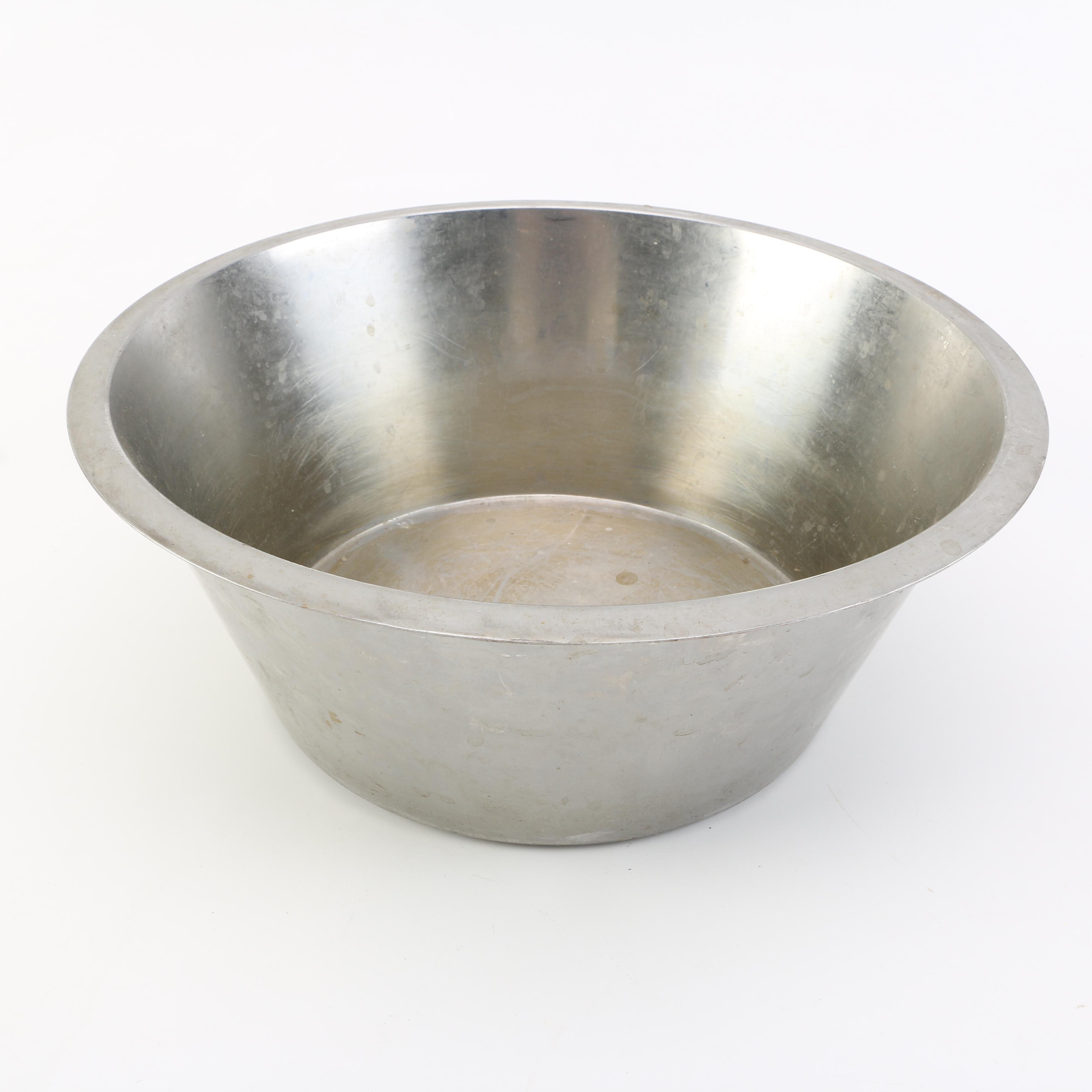 Metal Serving Baskets and Pewter Vessels