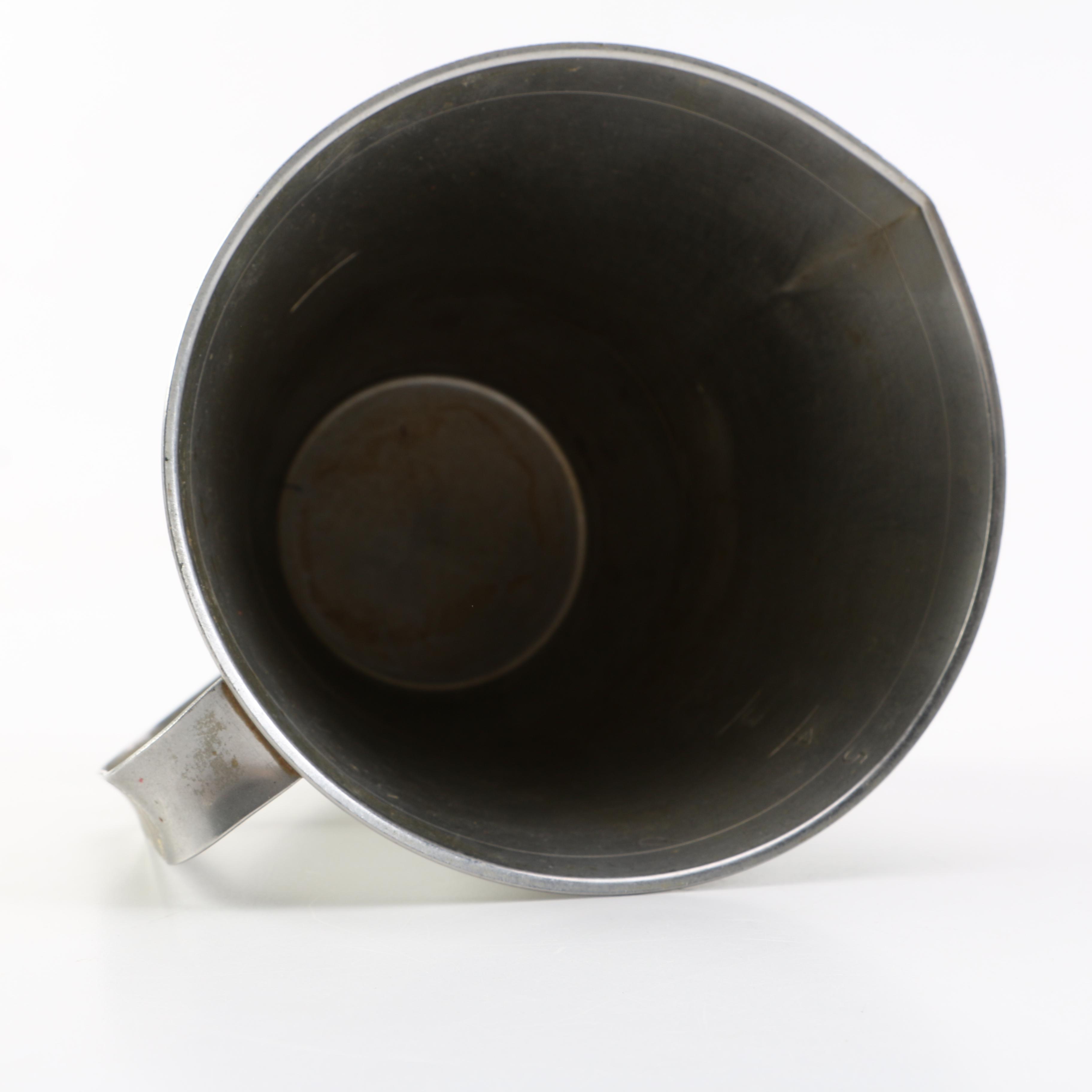 Metal Serving Baskets and Pewter Vessels