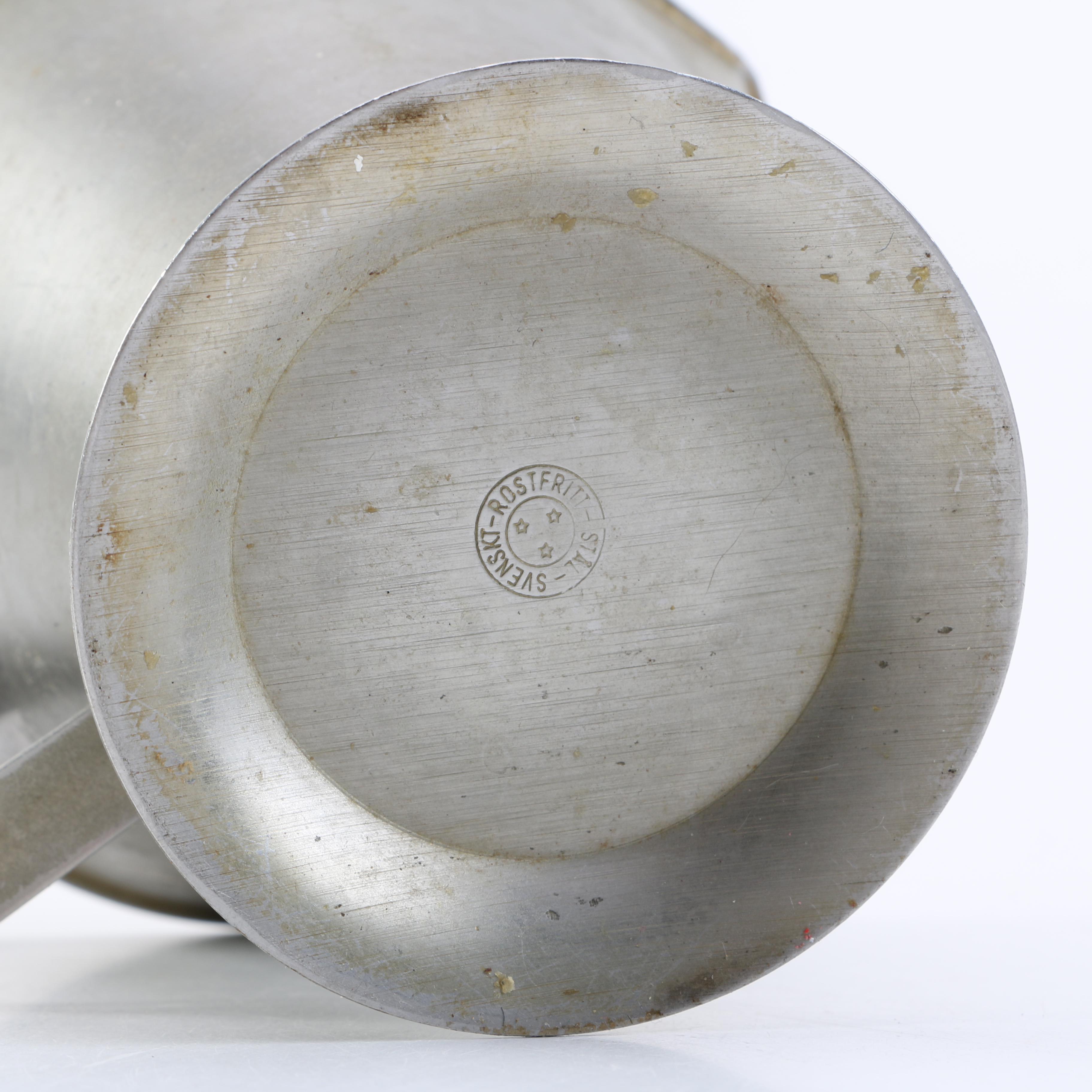 Metal Serving Baskets and Pewter Vessels