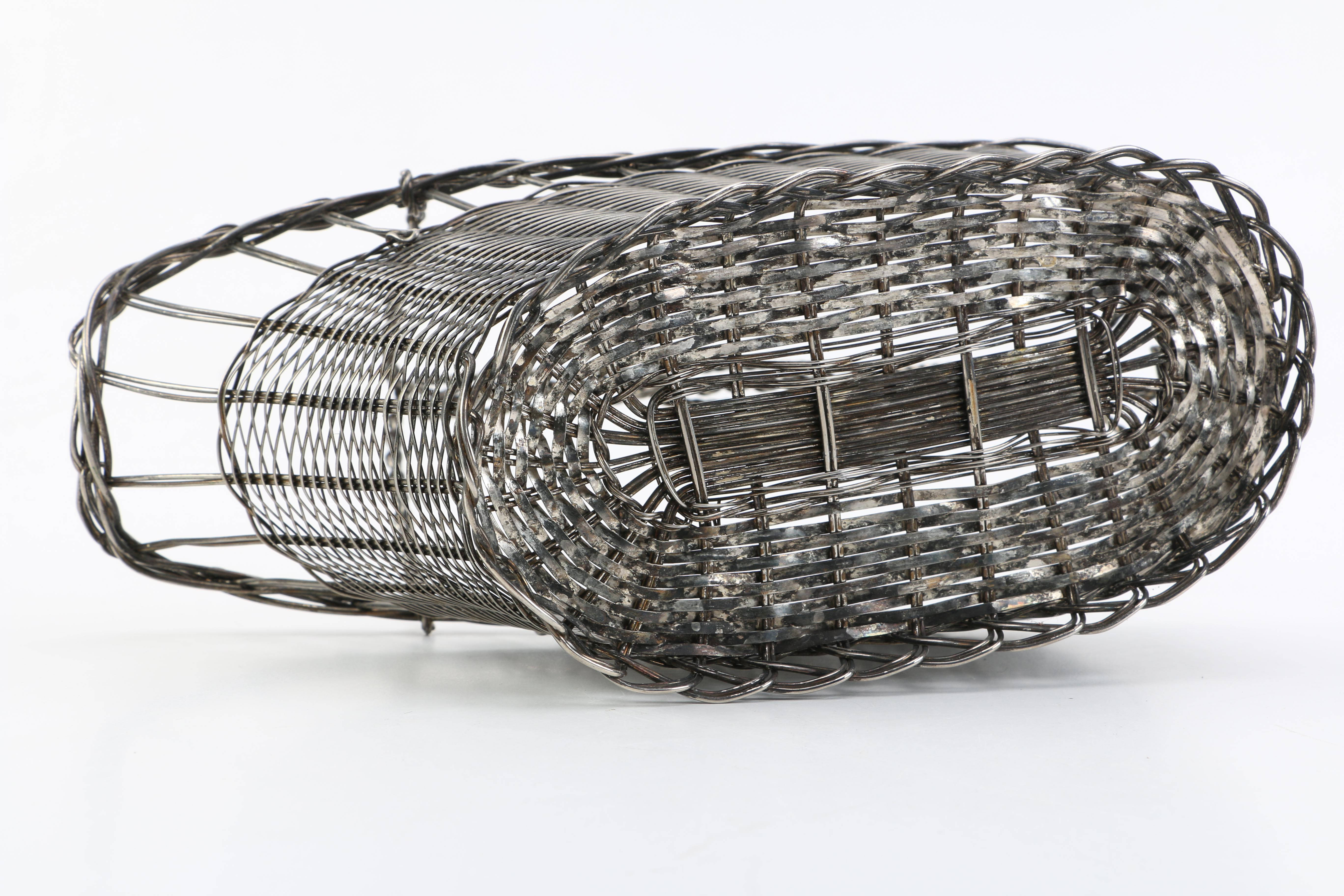 Metal Serving Baskets and Pewter Vessels