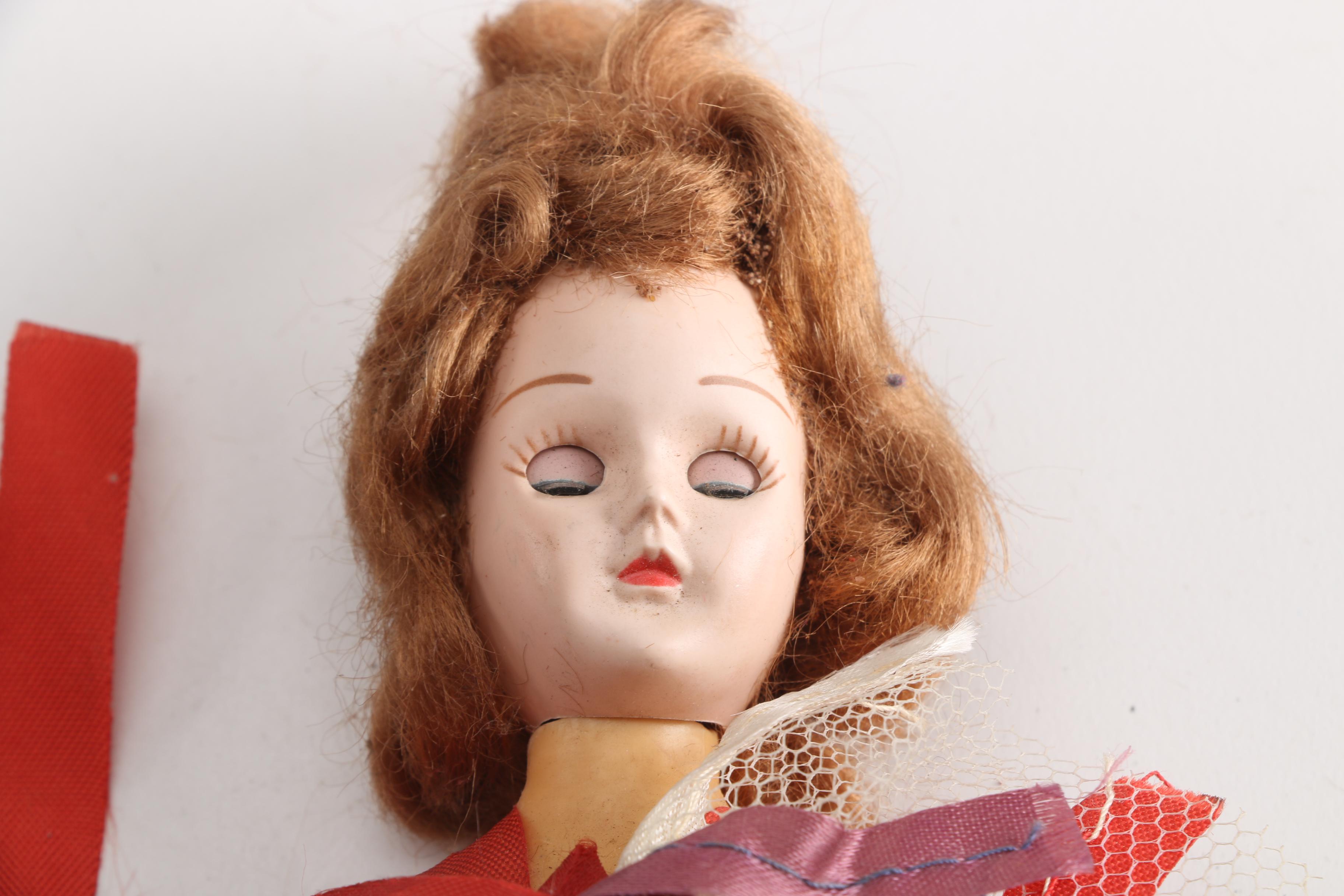 Vintage Brunette Doll