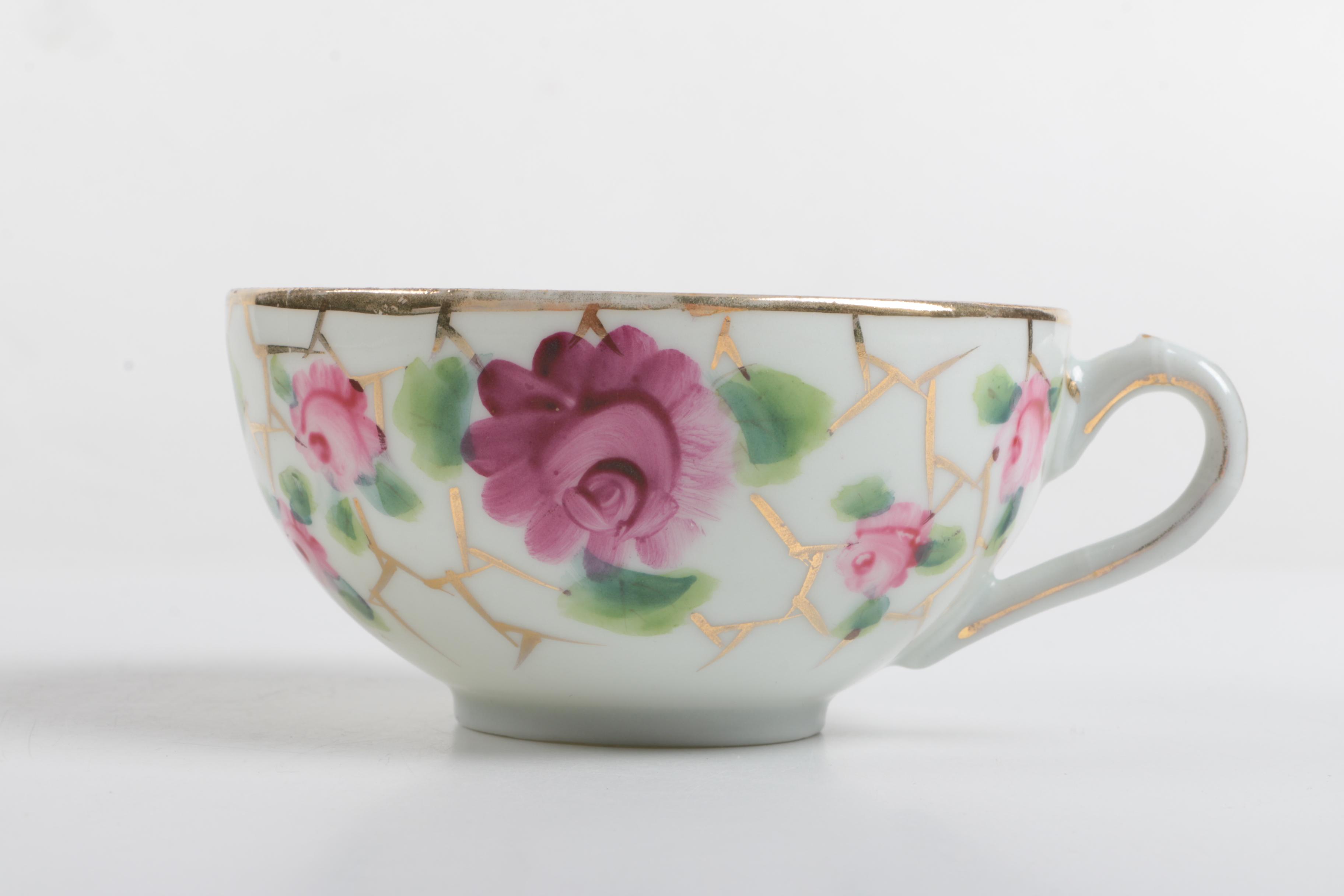 Vintage Porcelain Teacups Including Royal Tettau