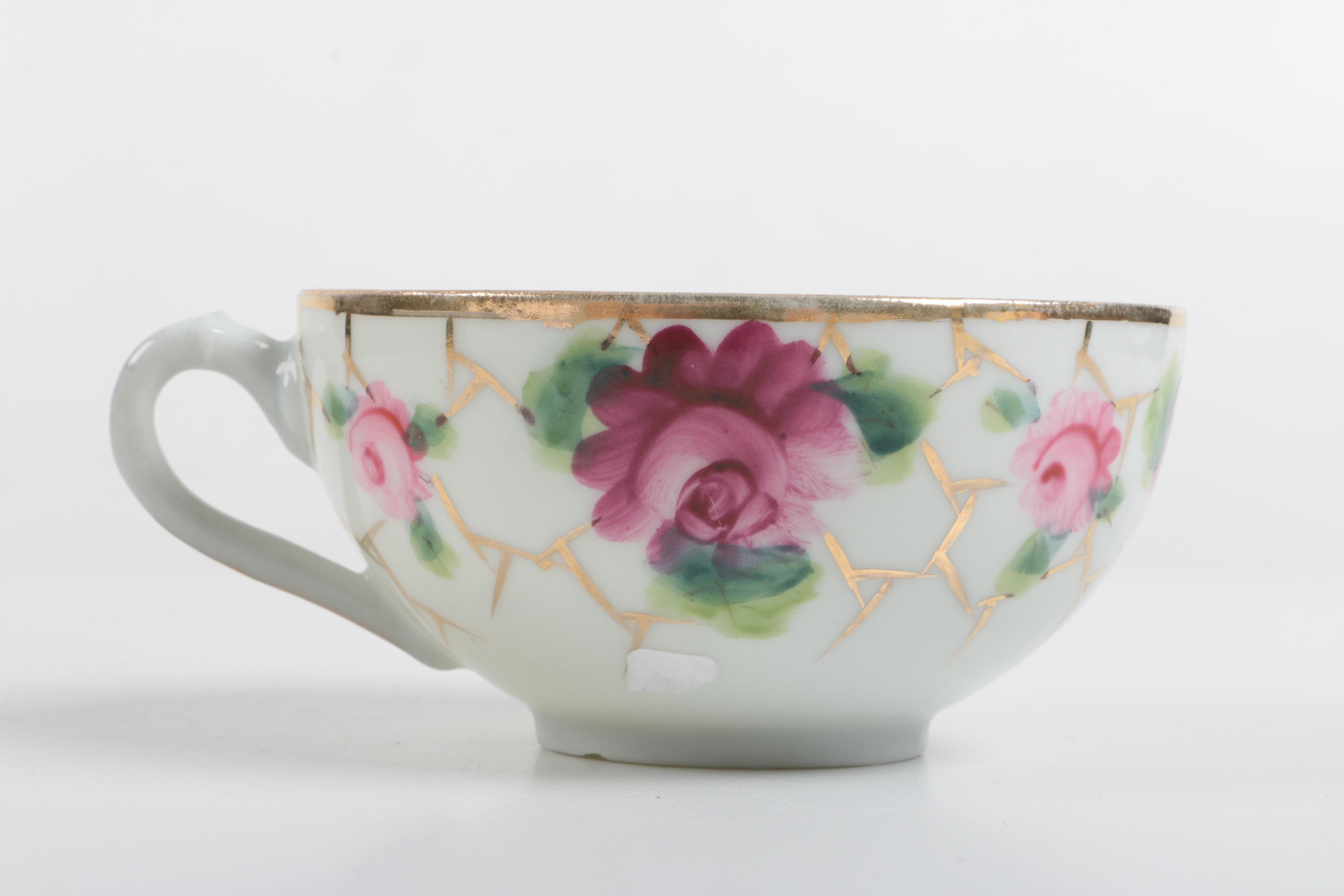 Vintage Porcelain Teacups Including Royal Tettau
