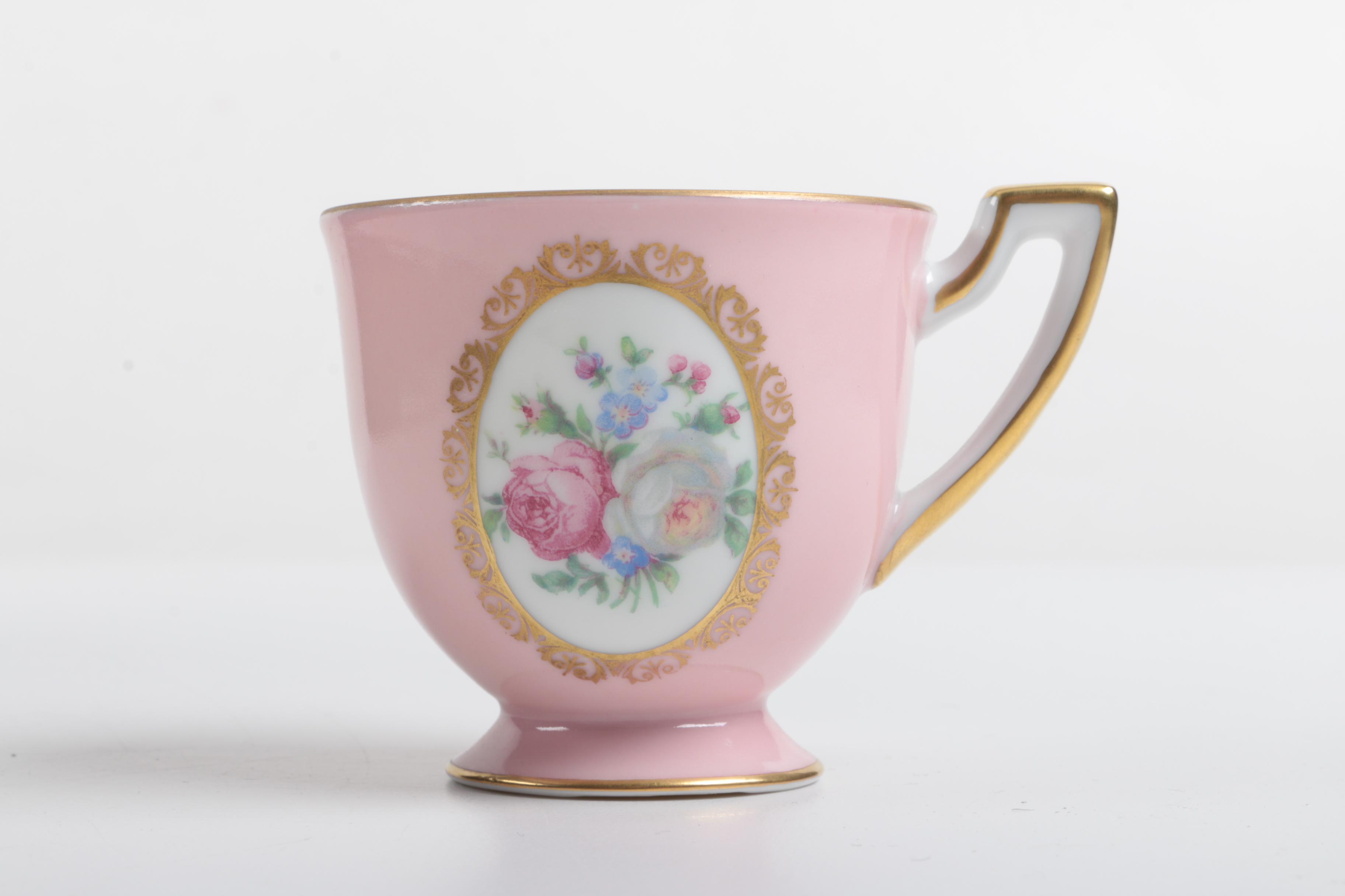Vintage Porcelain Teacups Including Royal Tettau