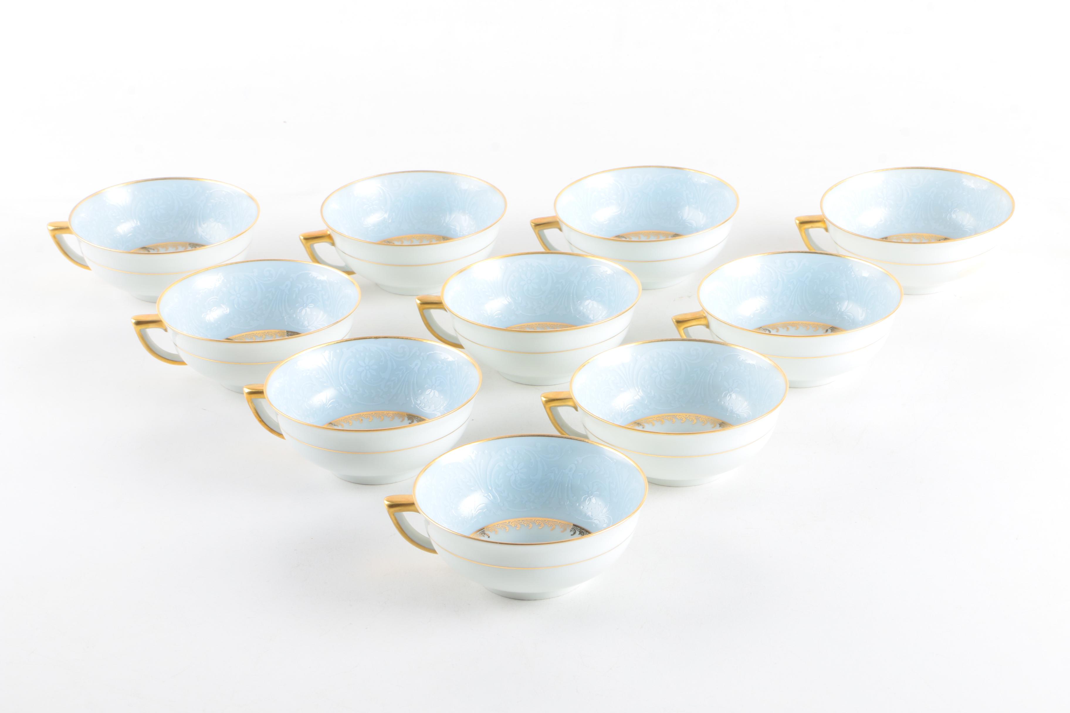 LEC-Leclair Limoges Porcelain Coffee Service
