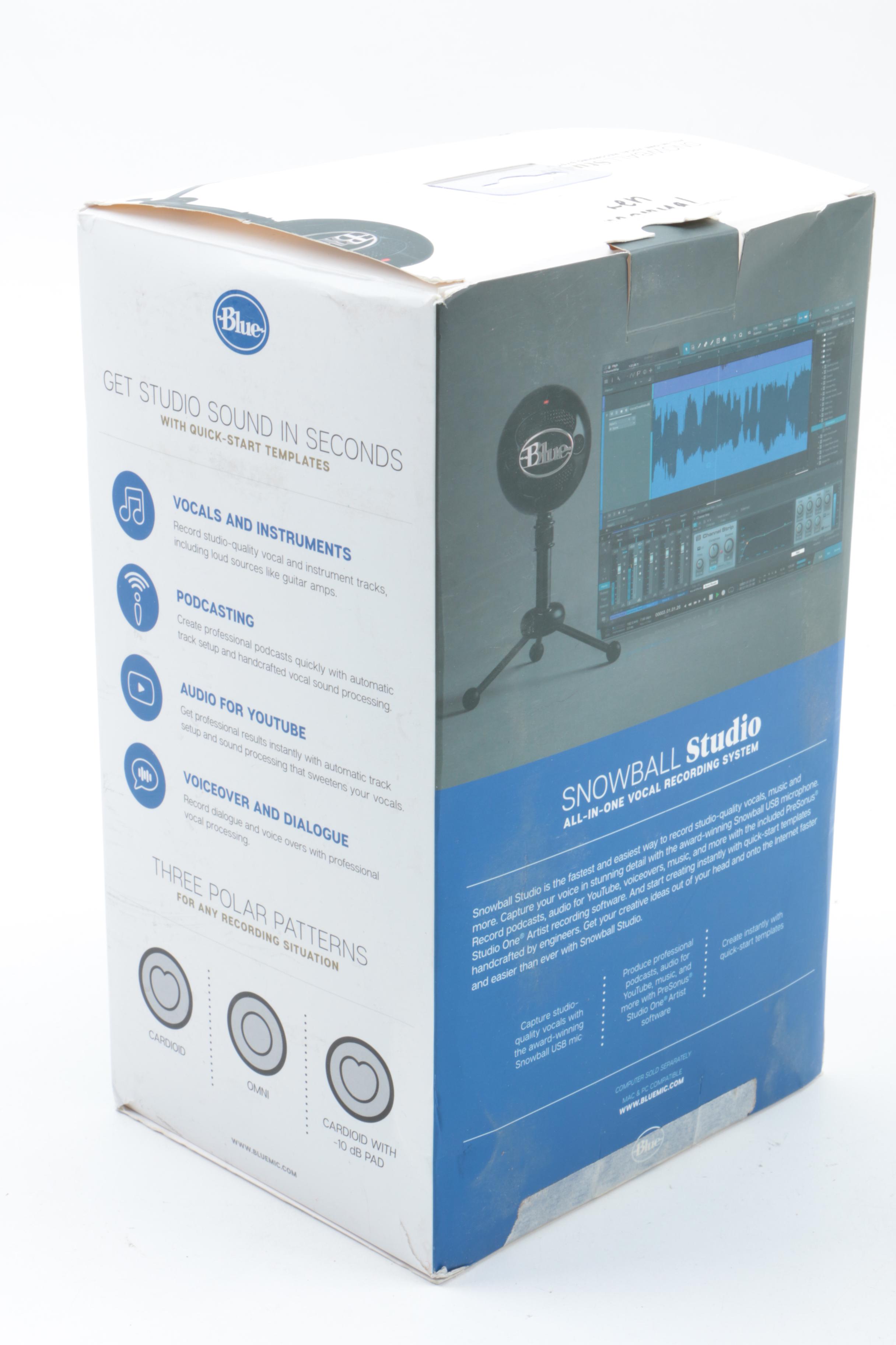 Novation Launchpad Mini, Snowball Studio Vocal Recording and Headphones