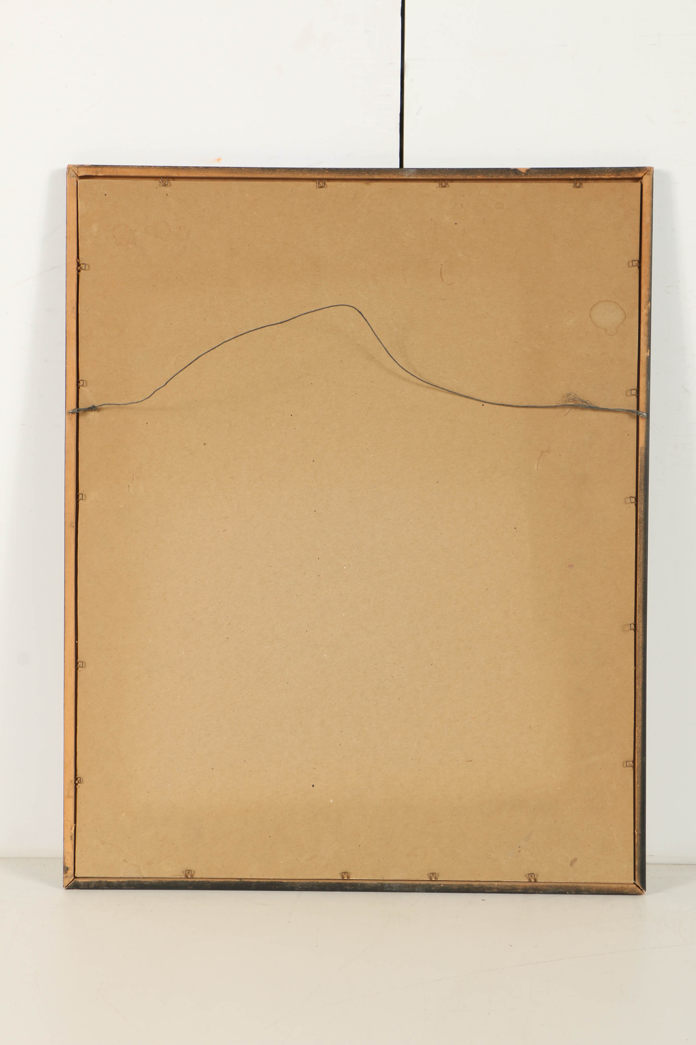 Charcoal Drawing on Paper of Courtyard