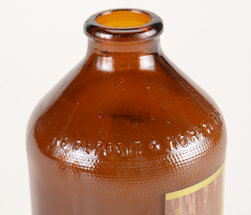 Vintage Red Top and Burger Beer Bottles