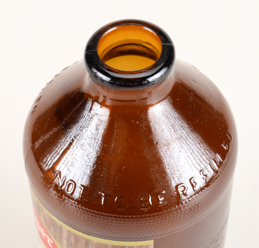 Vintage Red Top and Burger Beer Bottles