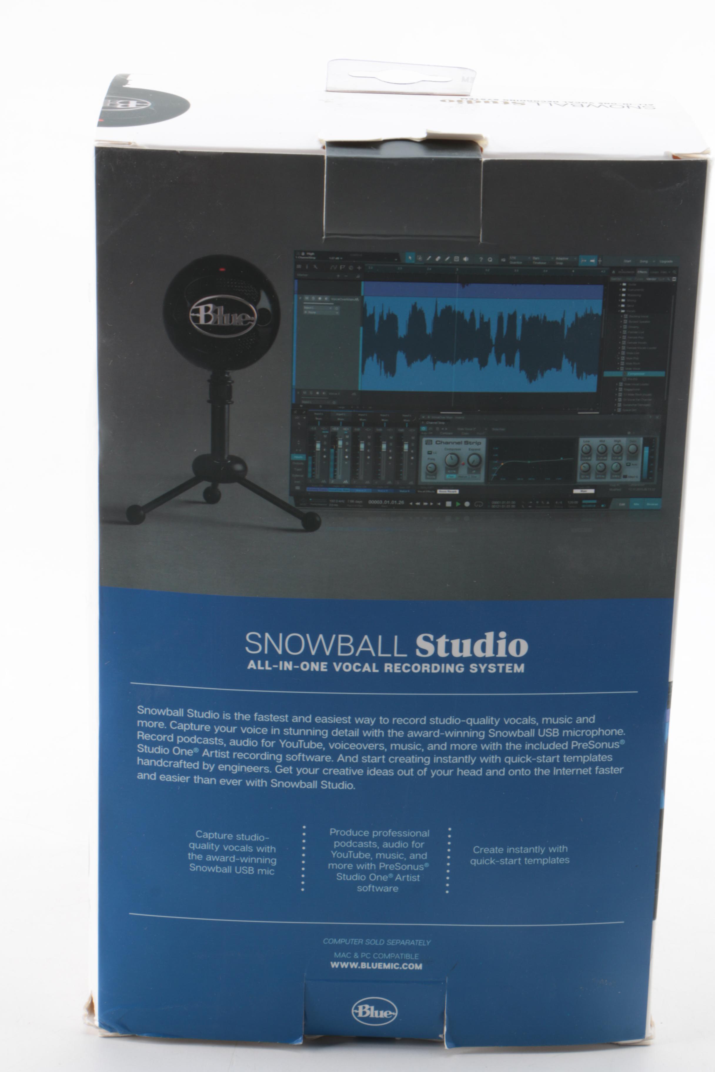 Novation Launchpad Mini, Snowball Studio Vocal Recording and Headphones