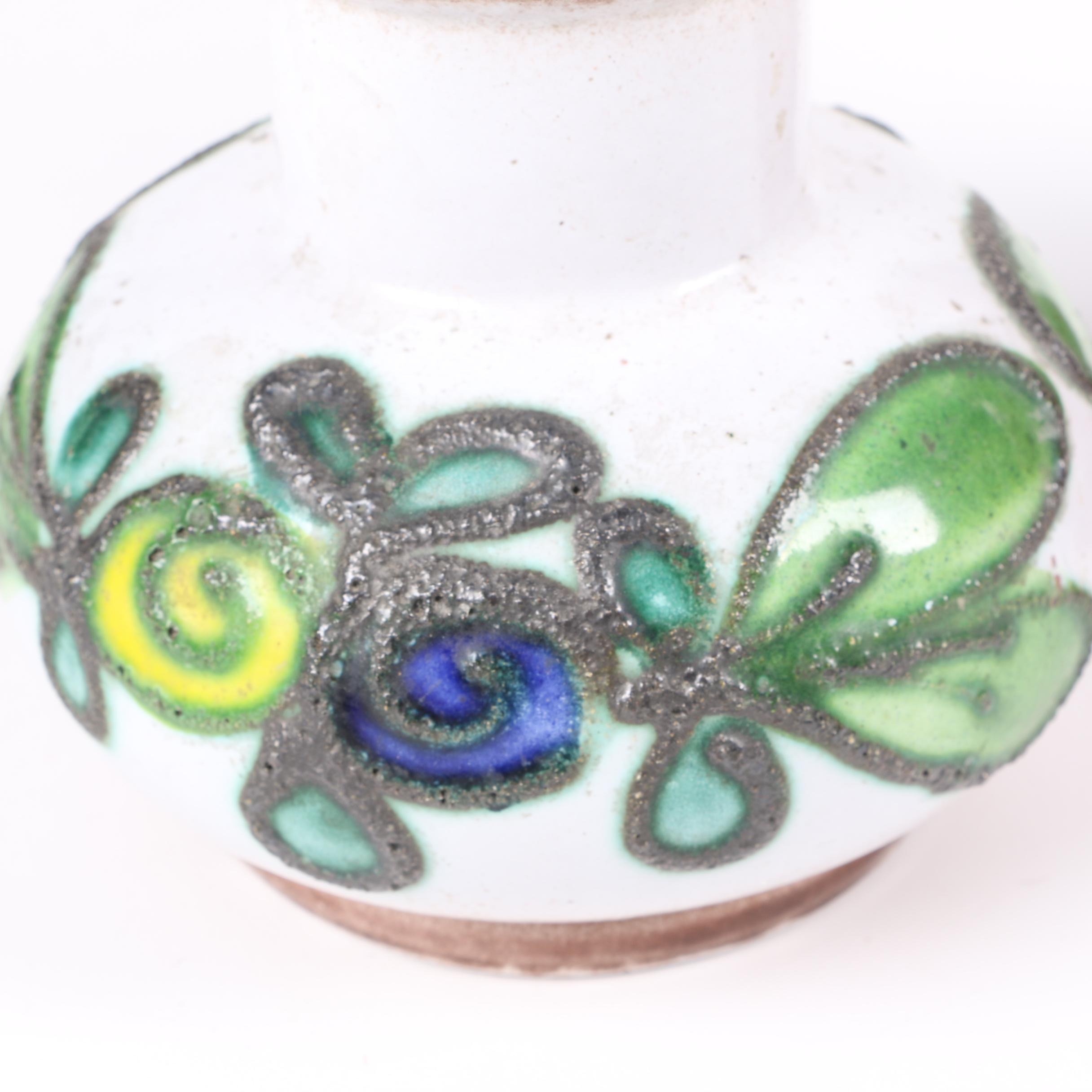 Vintage Bornier Belgian Pottery Pitcher and Vase