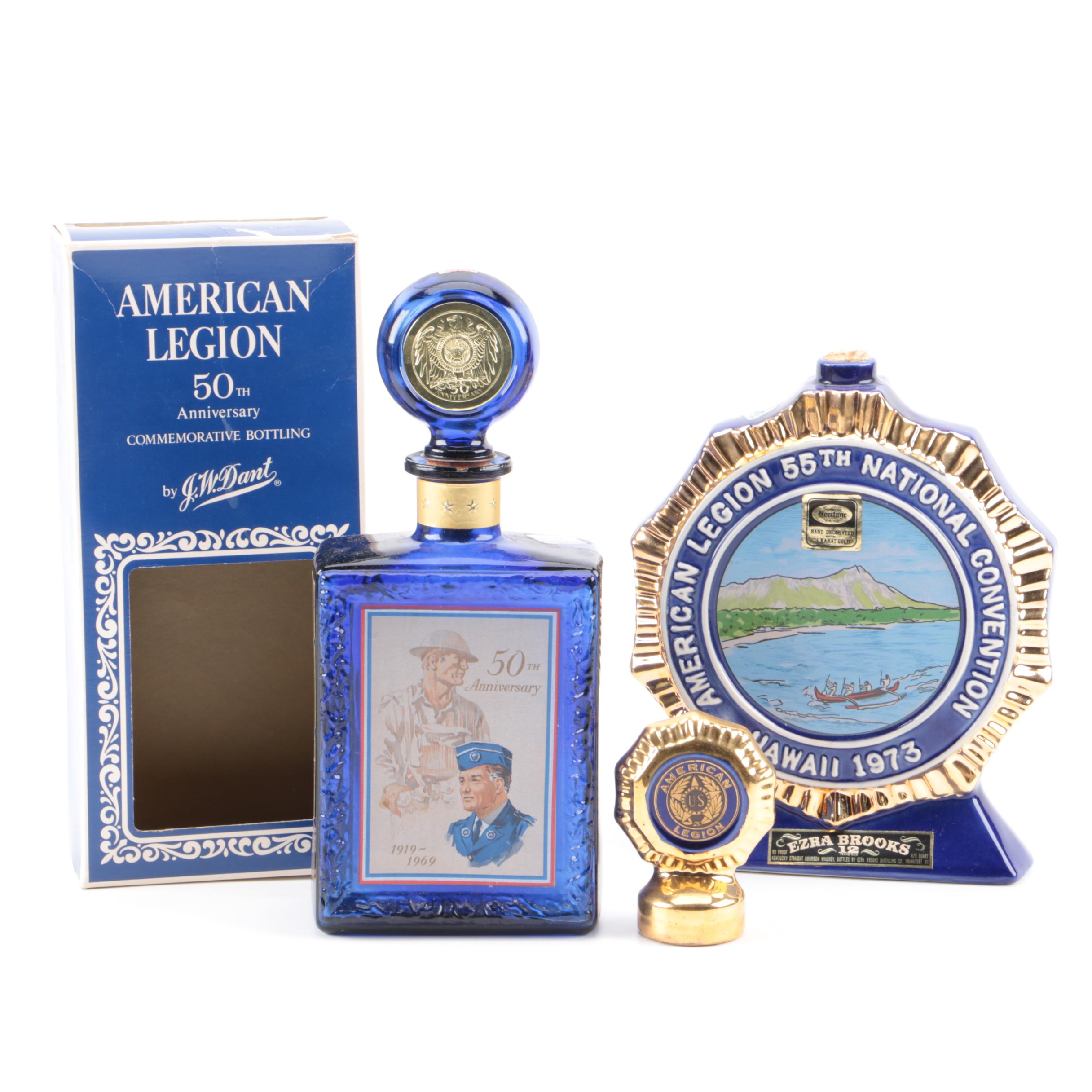 American Legion Commemorative Whiskey Bottles