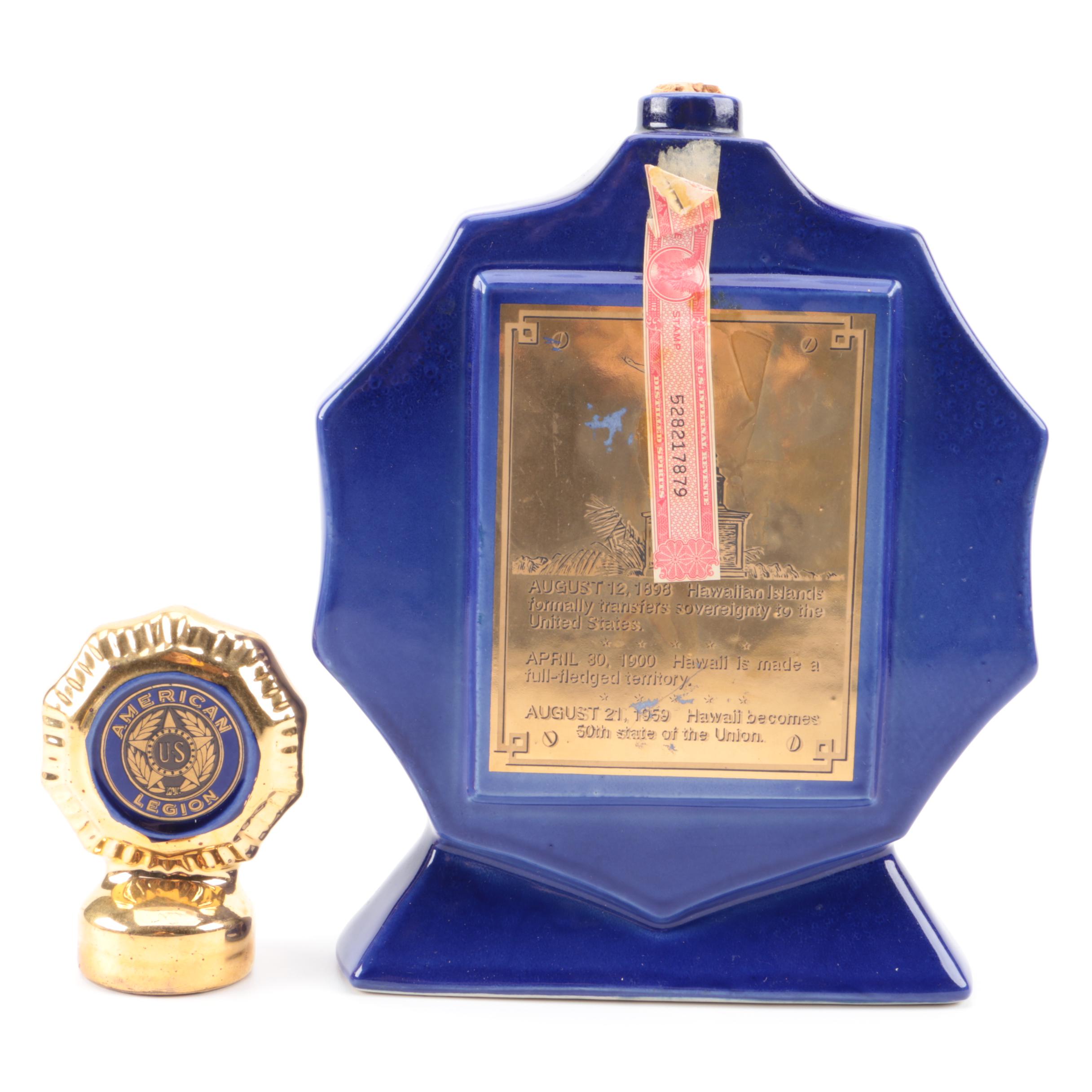 American Legion Commemorative Whiskey Bottles