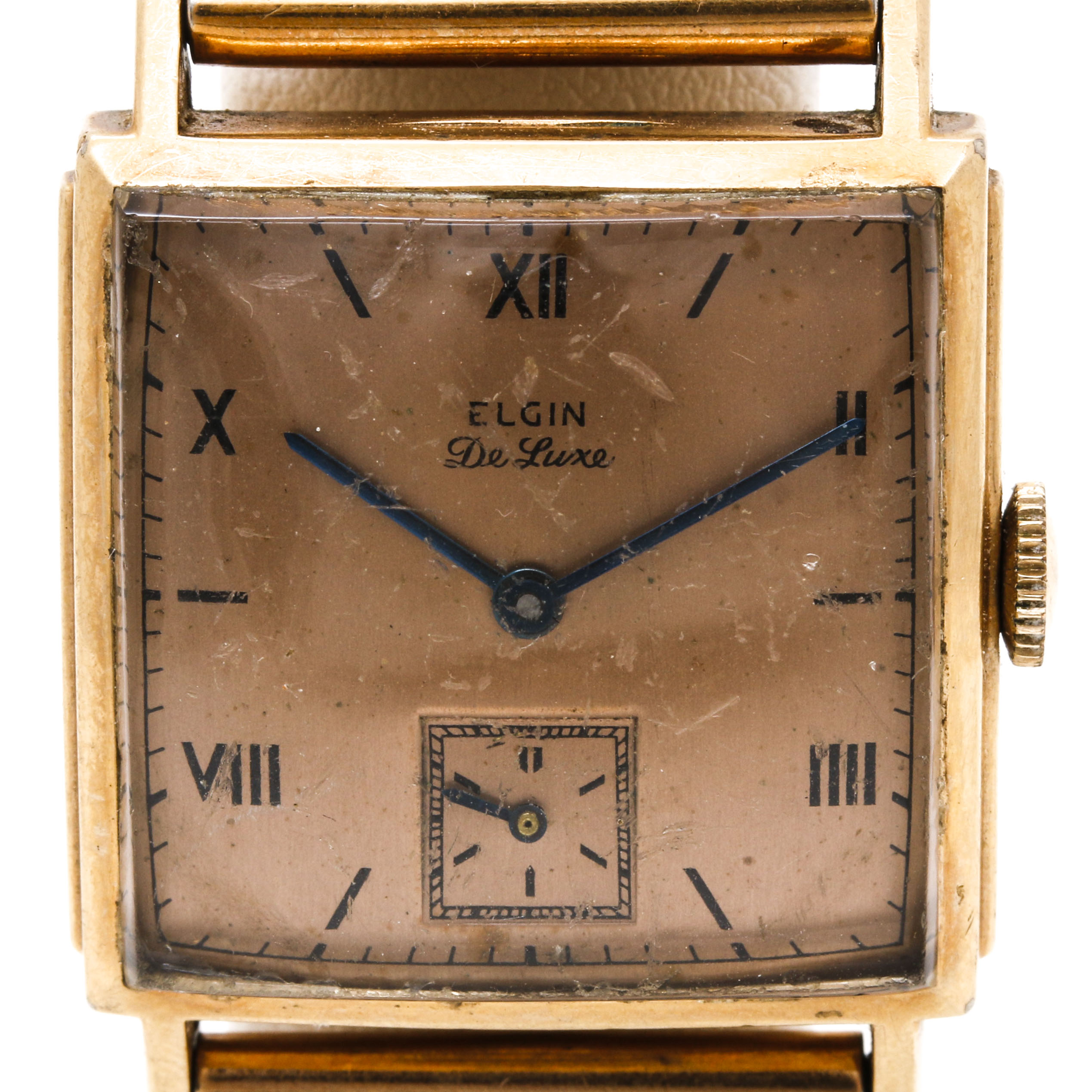 Elgin DeLuxe 10K Gold Filled and Gold Plate Watch