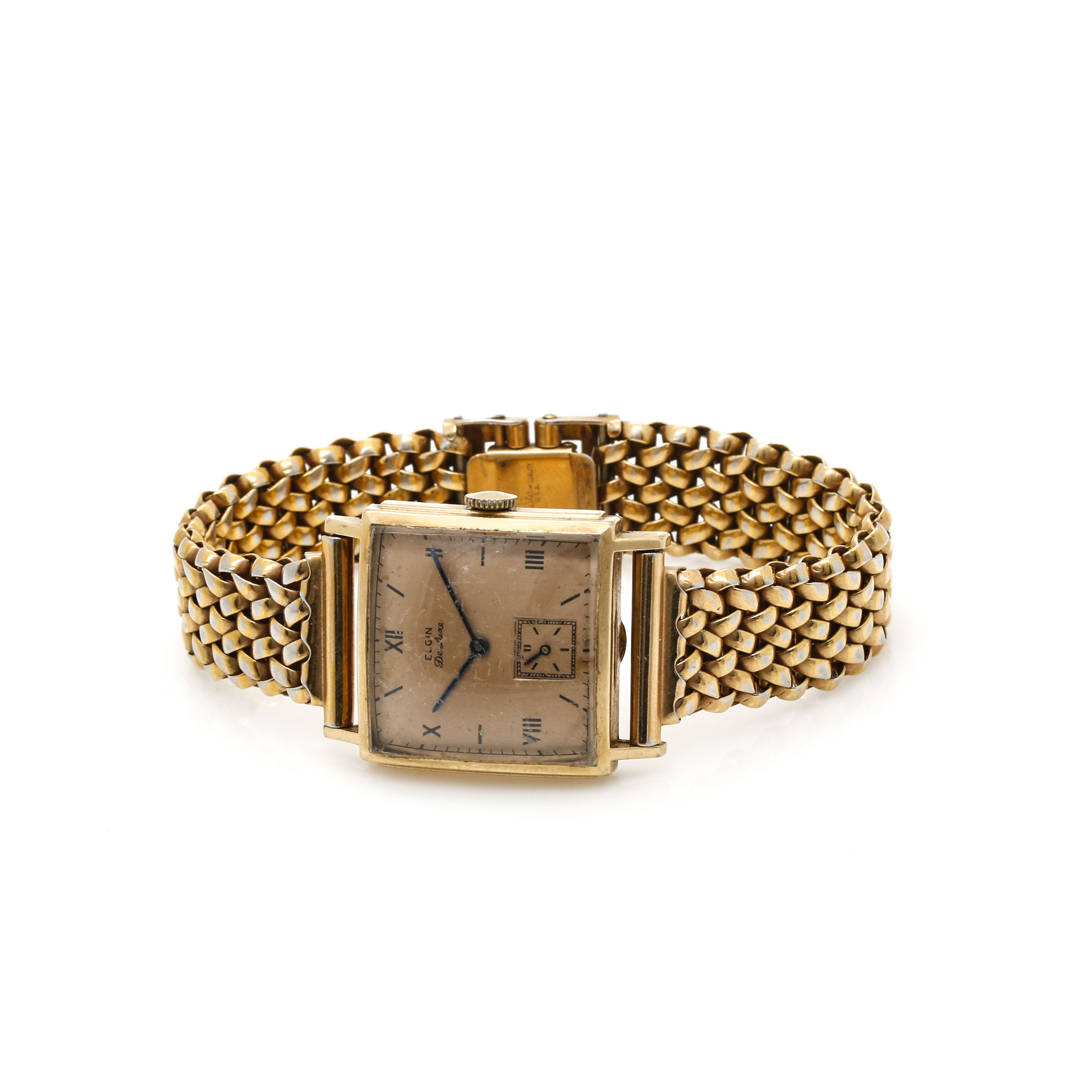 Elgin DeLuxe 10K Gold Filled and Gold Plate Watch