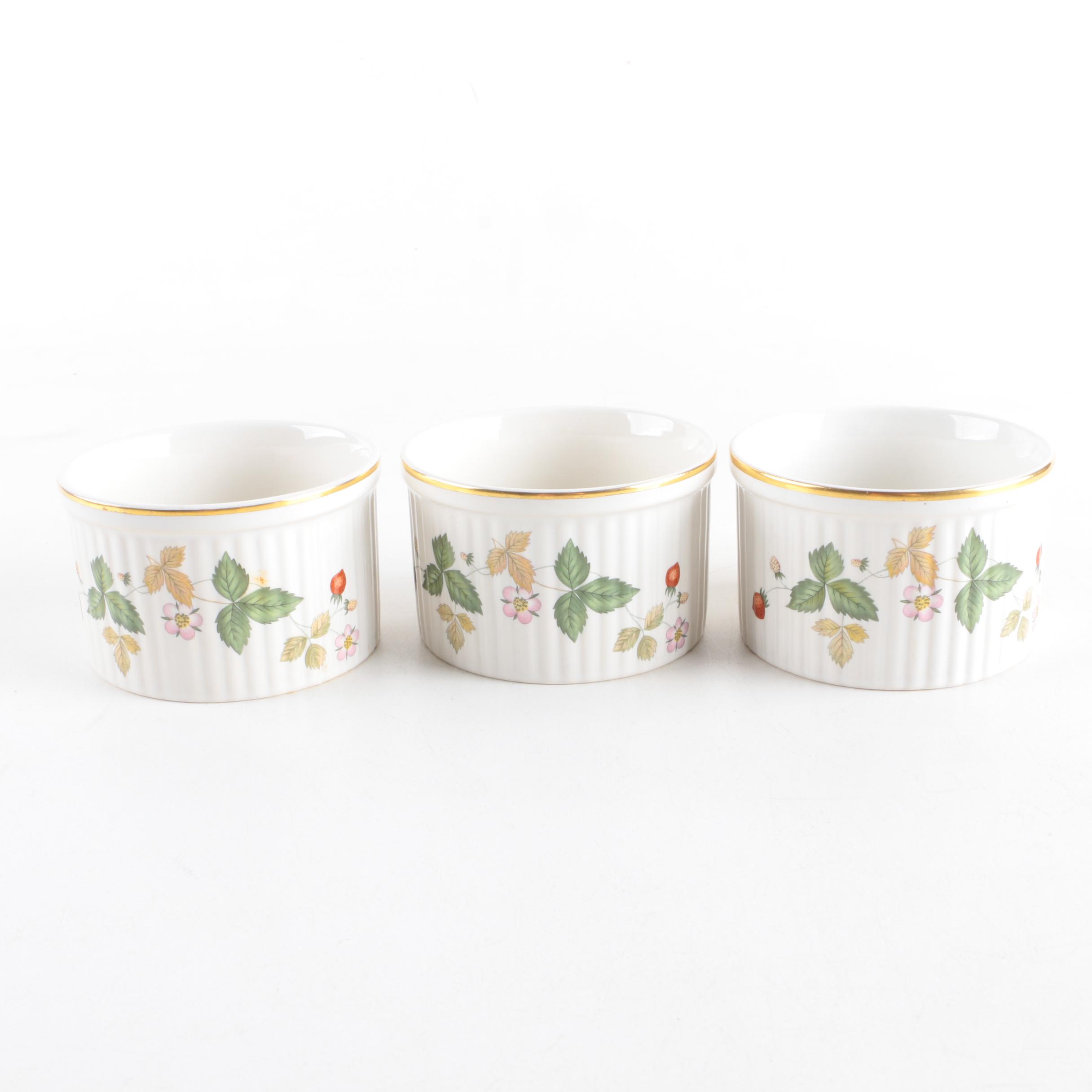 Wedgwood "Wild Strawberry" Bone China Ramekins