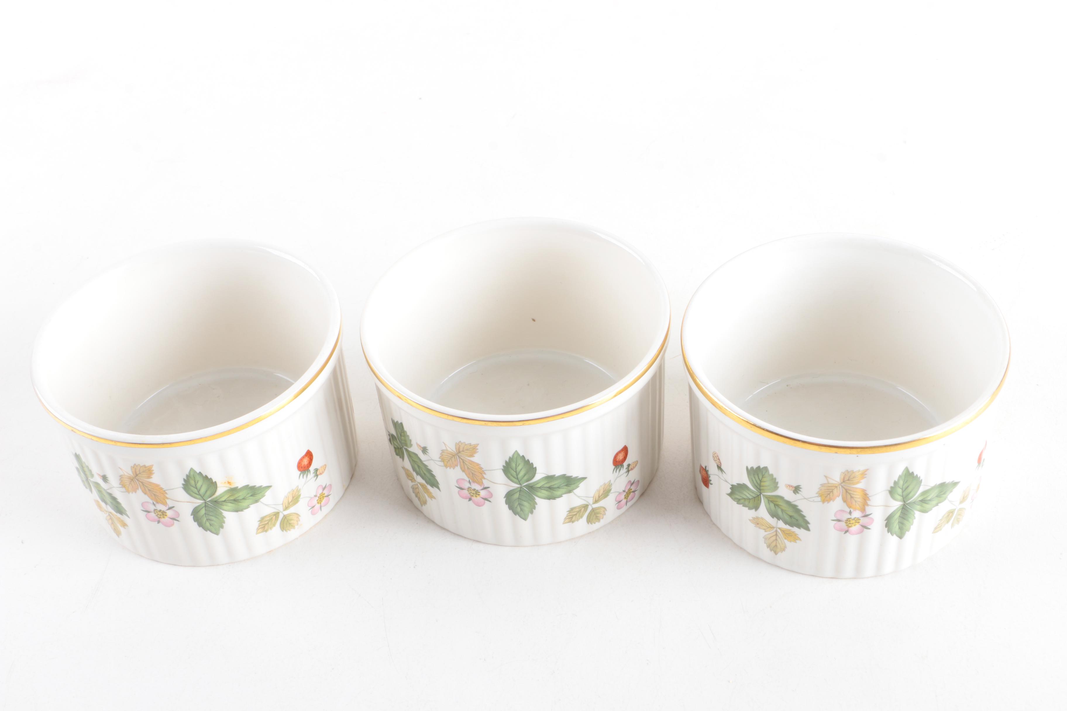 Wedgwood "Wild Strawberry" Bone China Ramekins