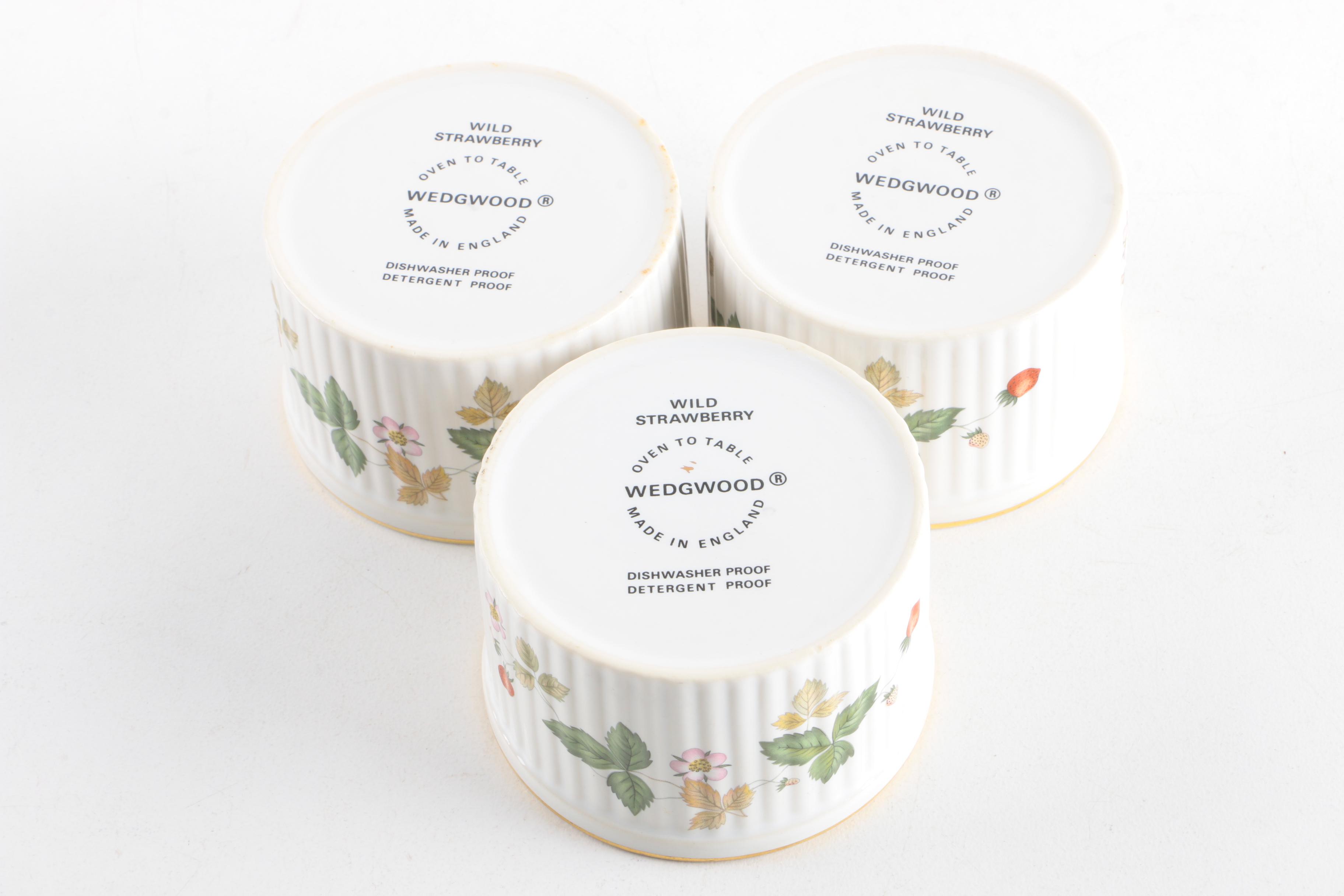 Wedgwood "Wild Strawberry" Bone China Ramekins