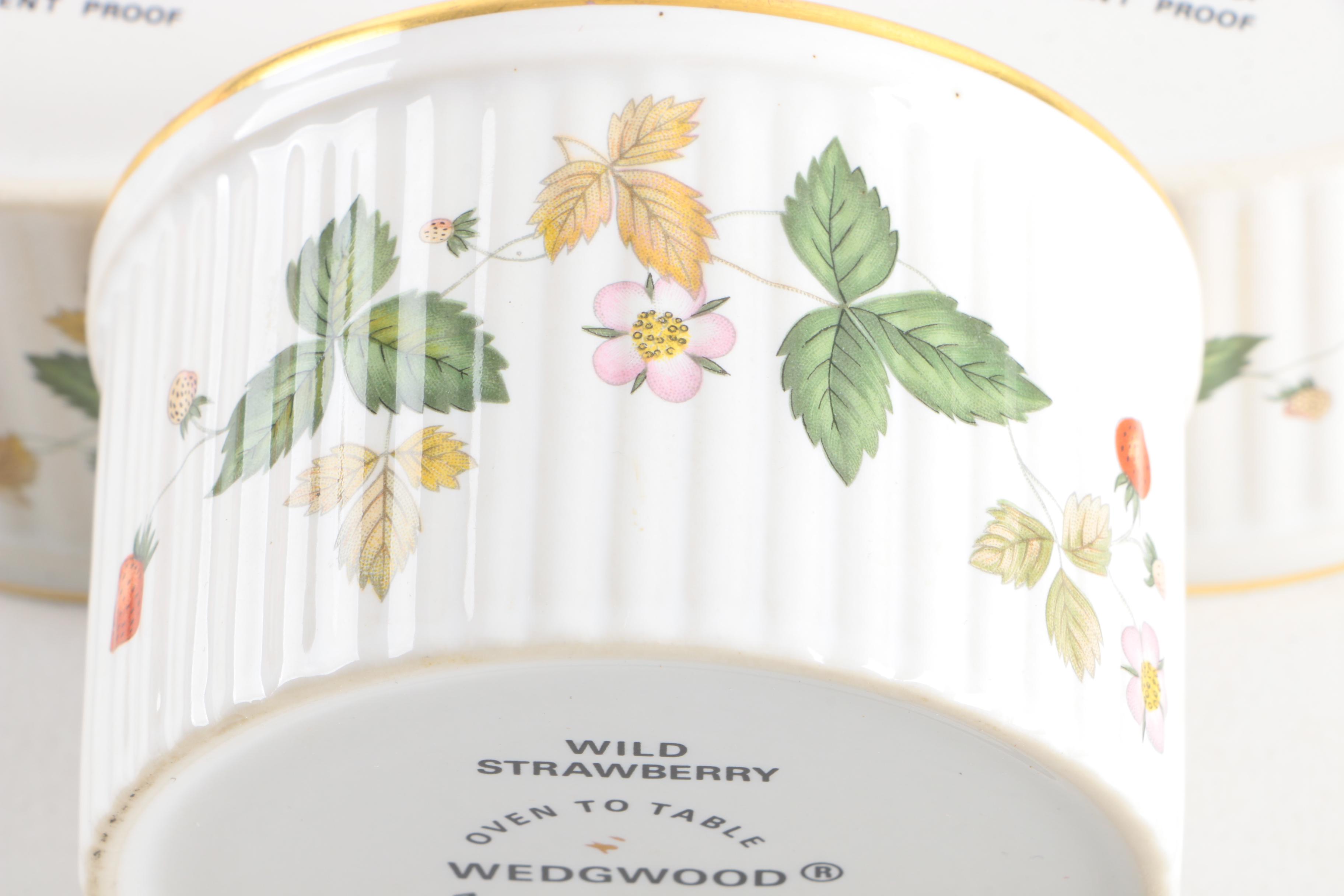 Wedgwood "Wild Strawberry" Bone China Ramekins