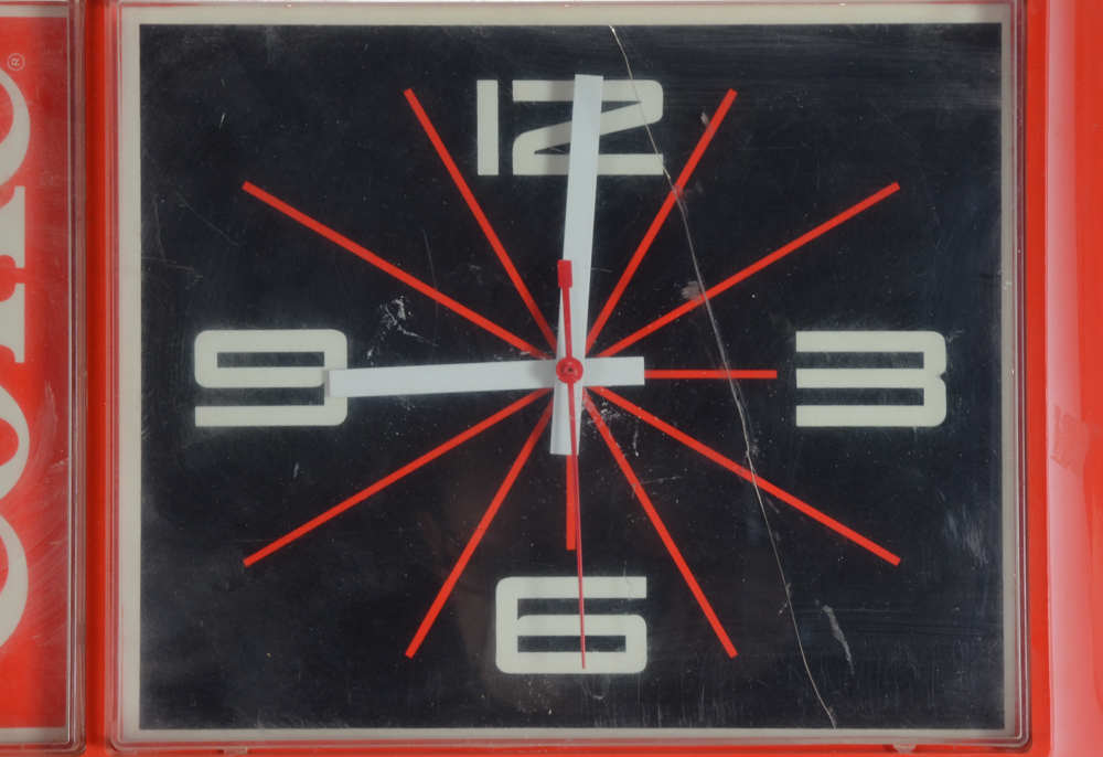 Two Vintage "Enjoy Coca-Cola" Electrified Wall Clocks