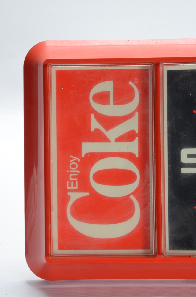 Two Vintage "Enjoy Coca-Cola" Electrified Wall Clocks