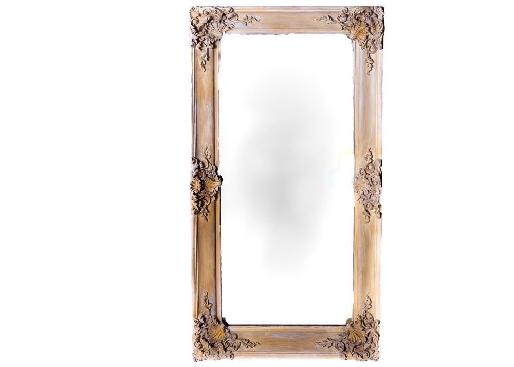Louis XV Style Wood Wall Mirror