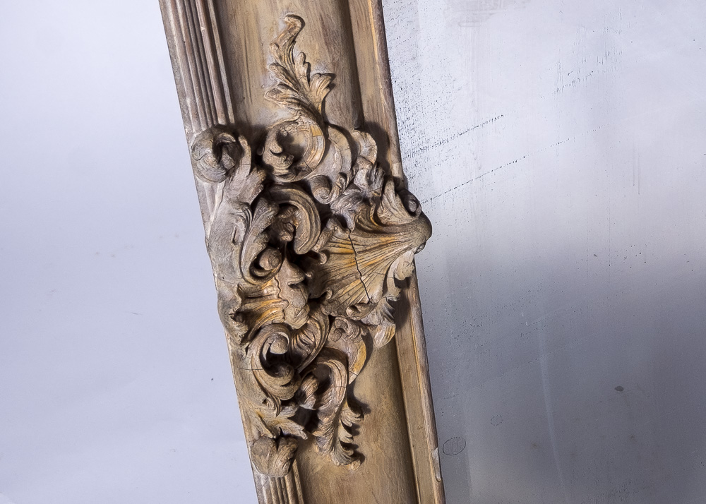 Louis XV Style Wood Wall Mirror