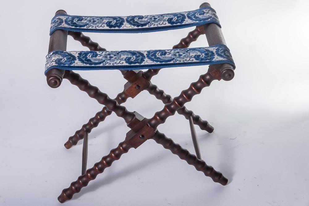 Pair of Vintage Mahogany Finished Luggage Racks