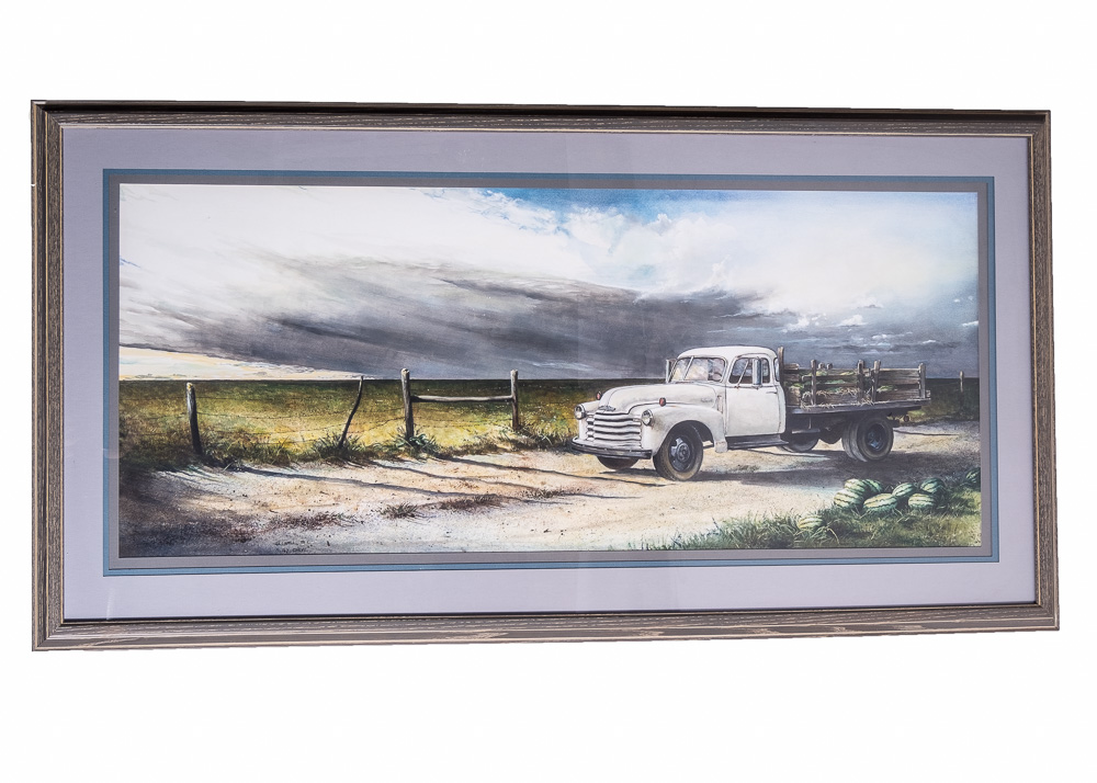 Offset Lithograph After H.R. Lovell "47 Chevy"