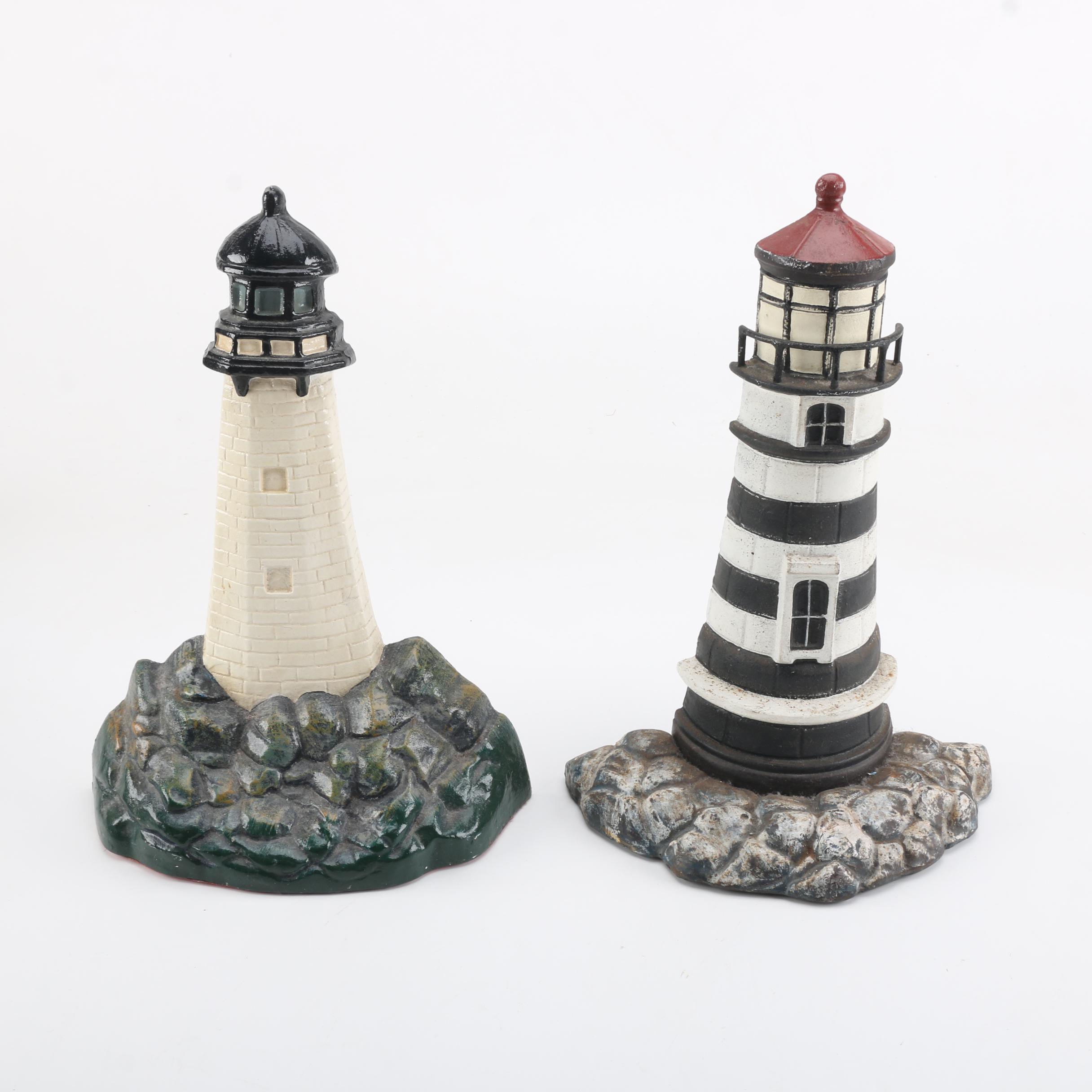 Cast Iron Lighthouse Doorstops