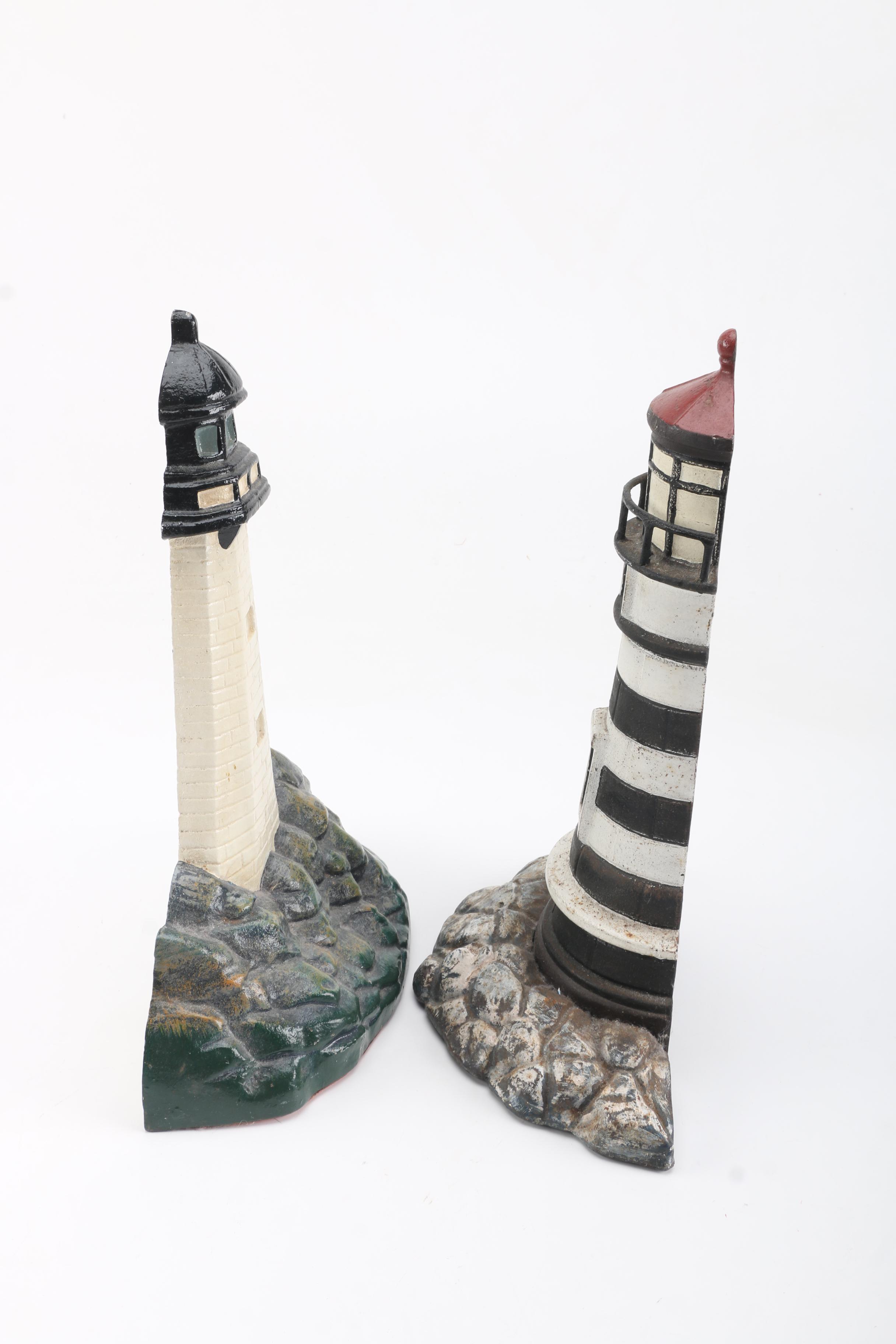 Cast Iron Lighthouse Doorstops