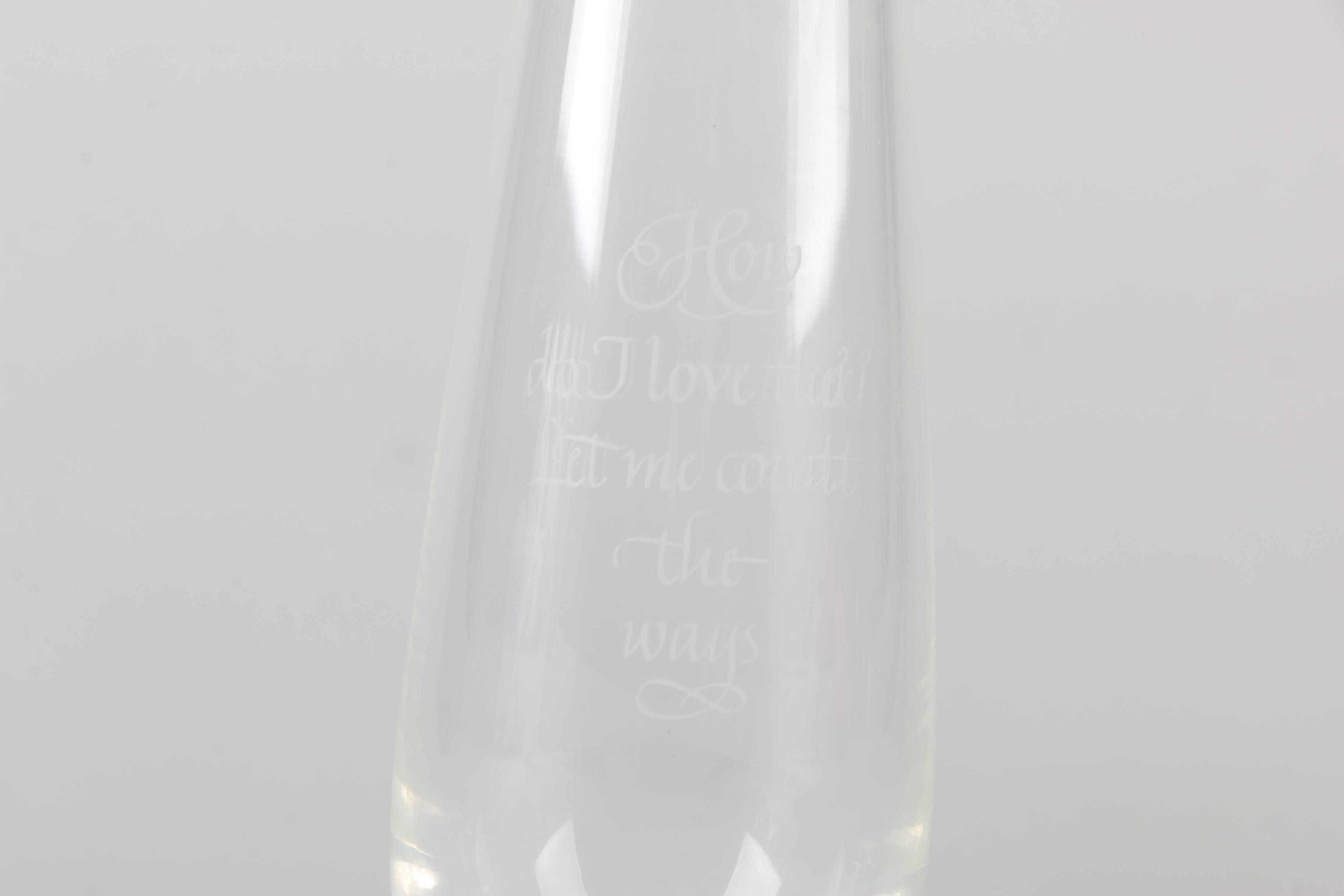 Steuben "Teardrop" Glass Bud Vase