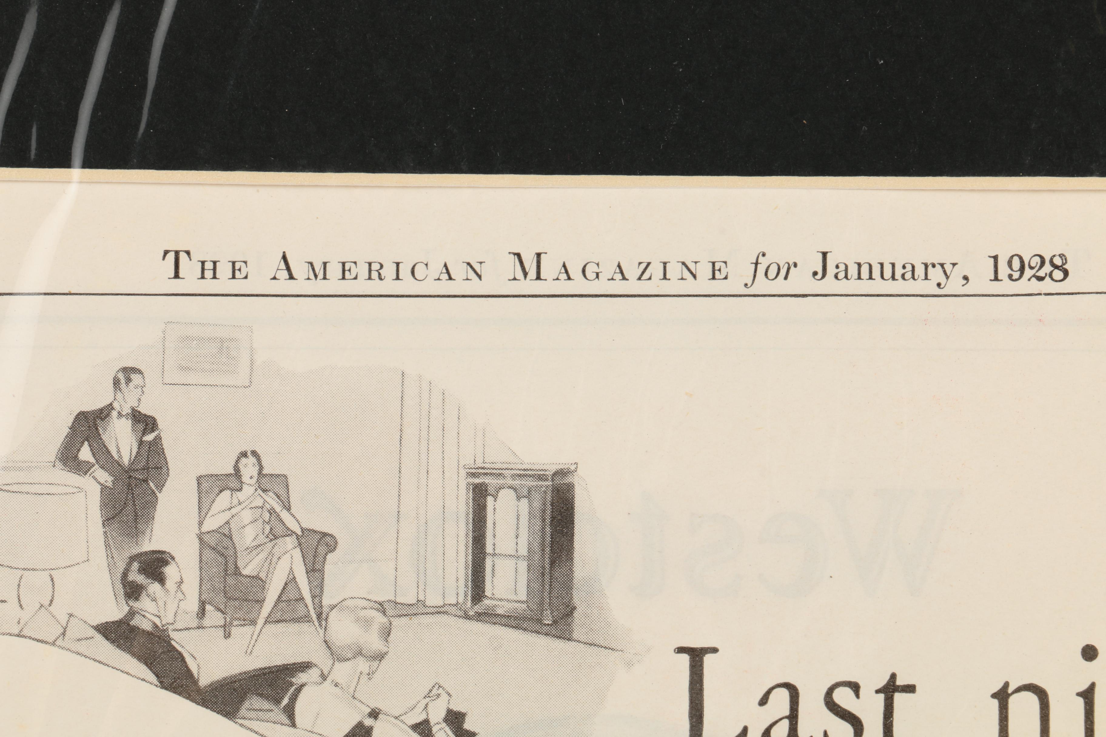 Collection of 1928 Halftone Advertisements from "The American Magazine"