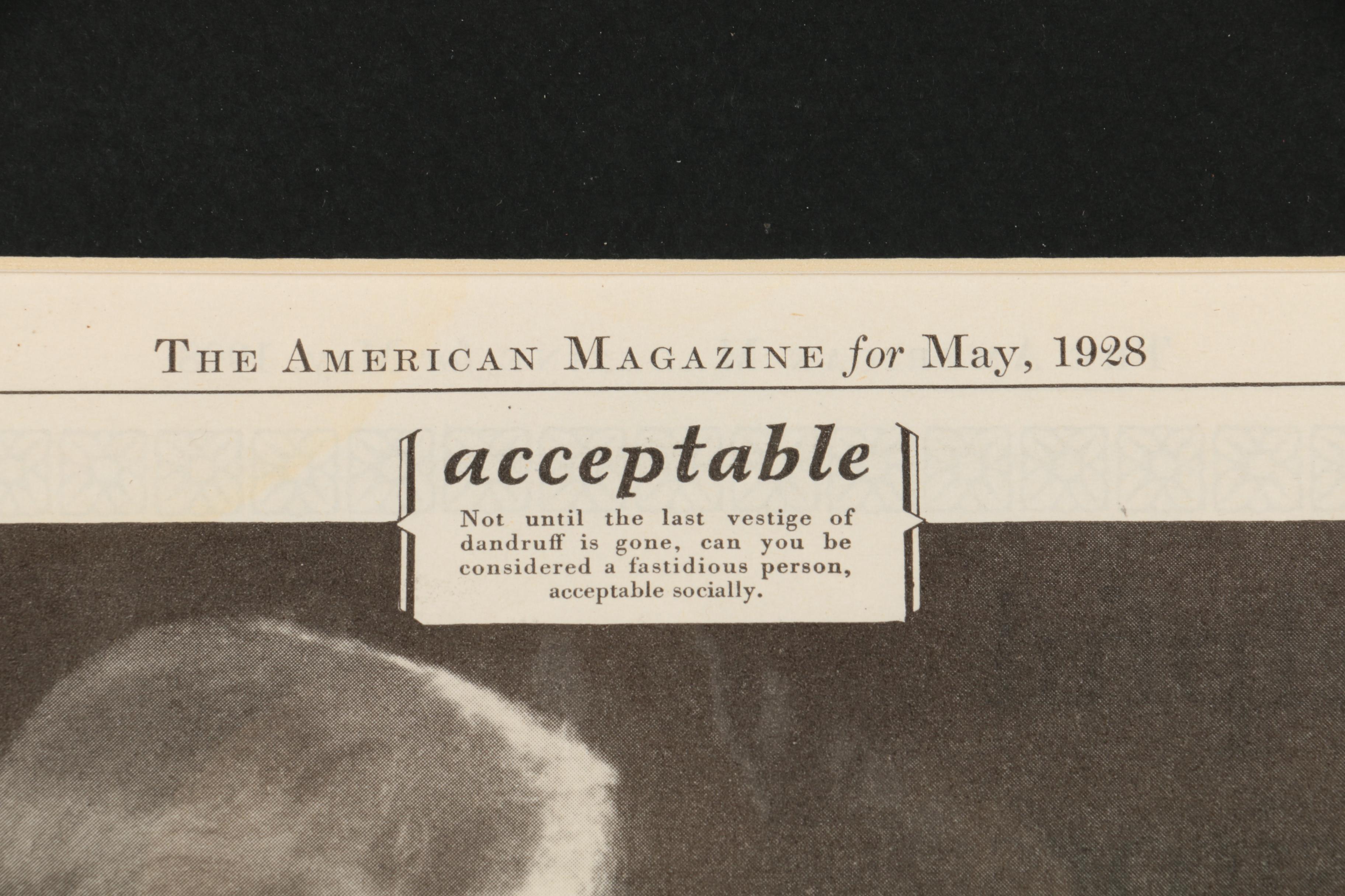 Collection of 1928 Halftone Advertisements from "The American Magazine"