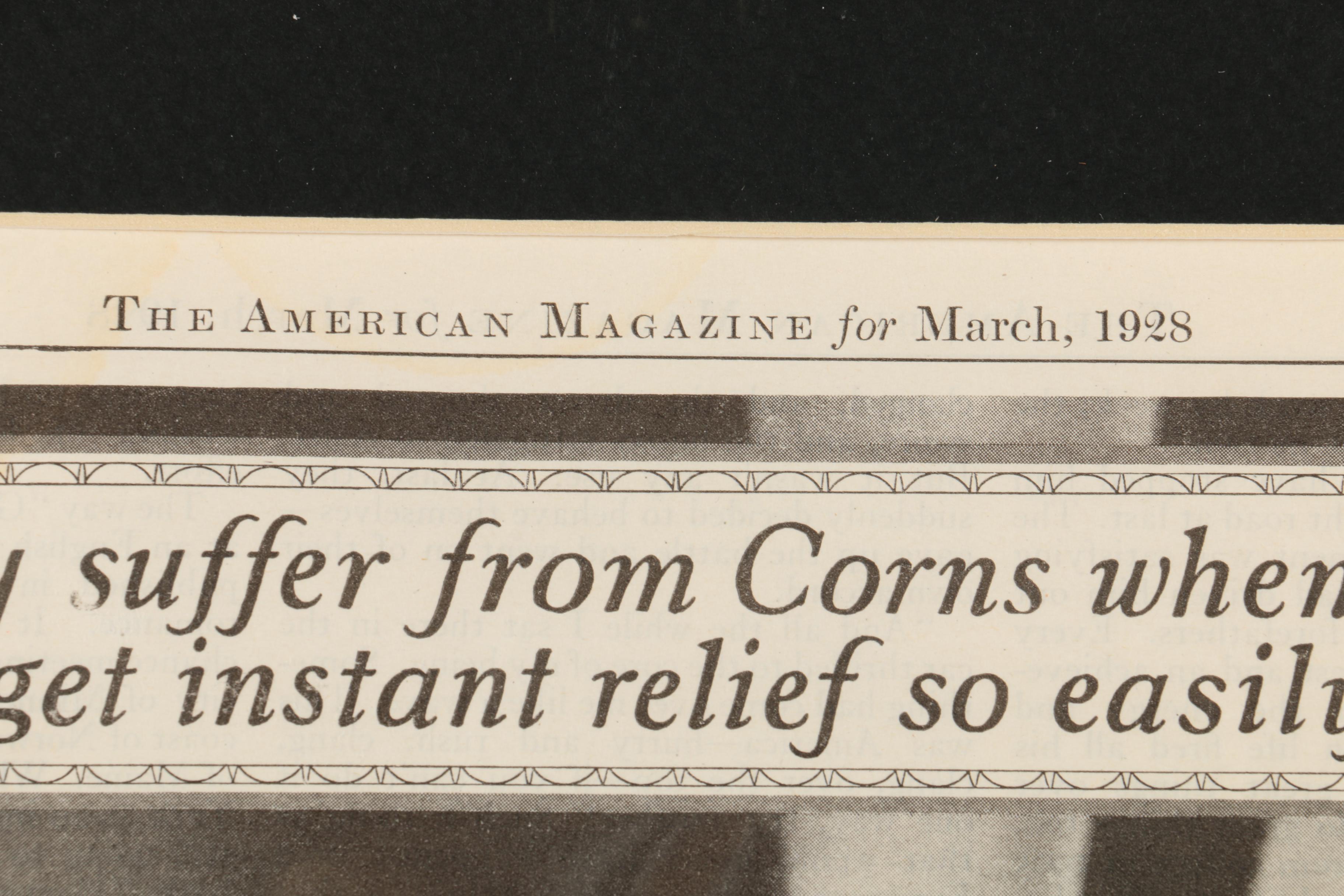 Collection of 1928 Halftone Advertisements from "The American Magazine"