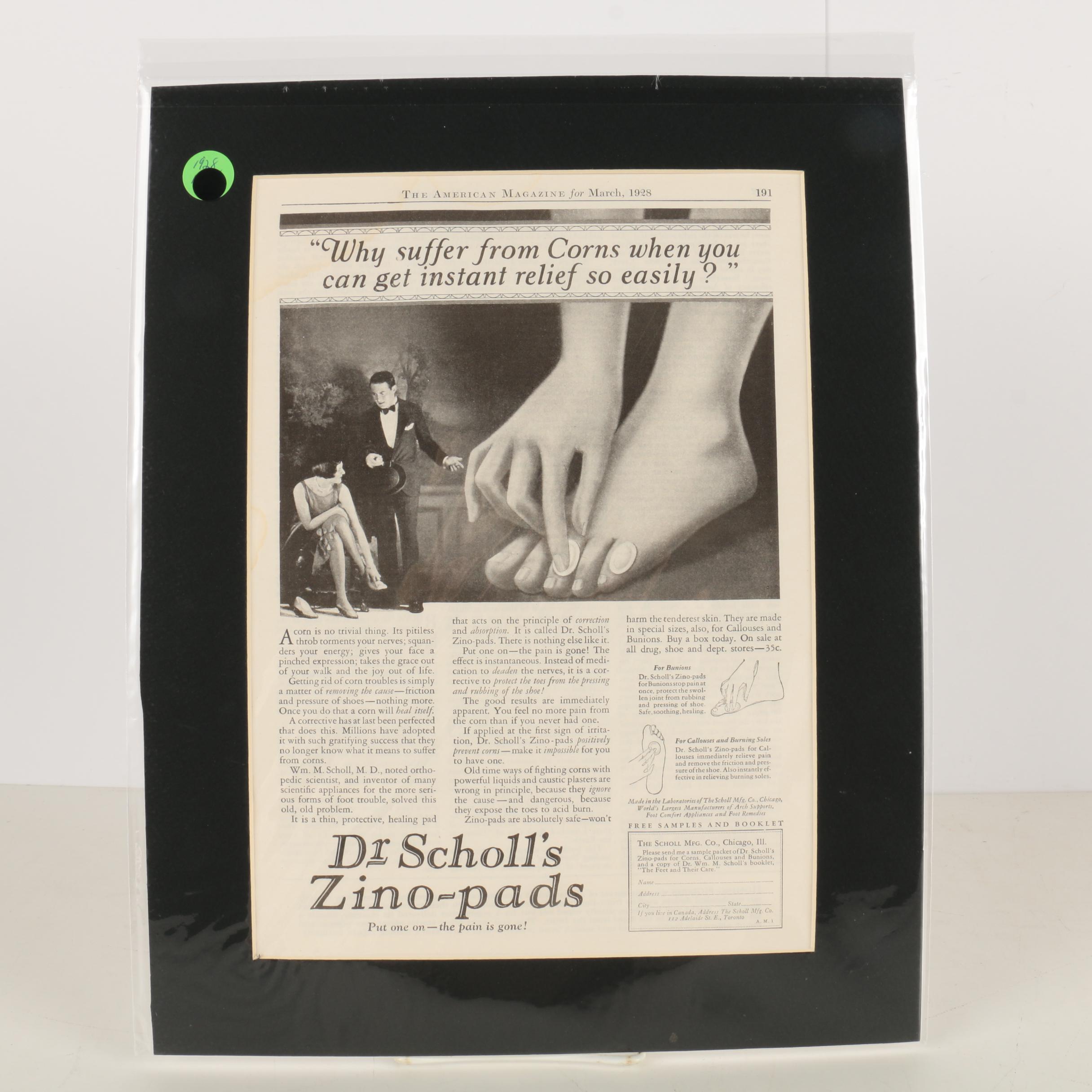 Collection of 1928 Halftone Advertisements from "The American Magazine"